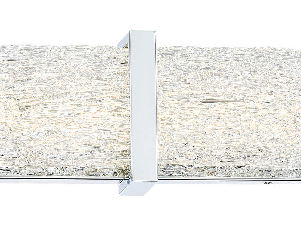 George Kovacs Forest Ice Ii 1-Light Chrome Glass LED Vanity Light