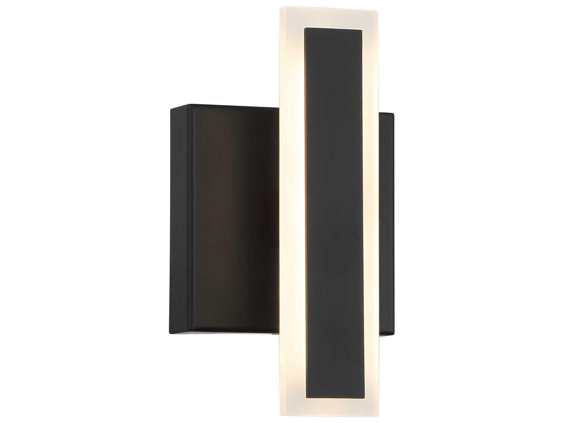 George Kovacs Edge 1-Light Coal Black Wall Sconce