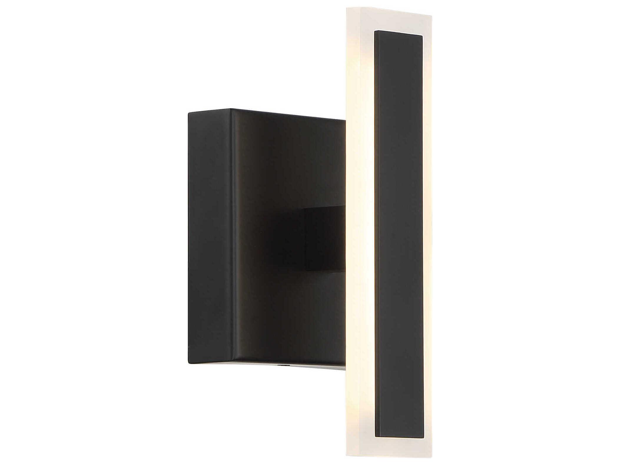 George Kovacs Edge 1-Light Coal Black Wall Sconce