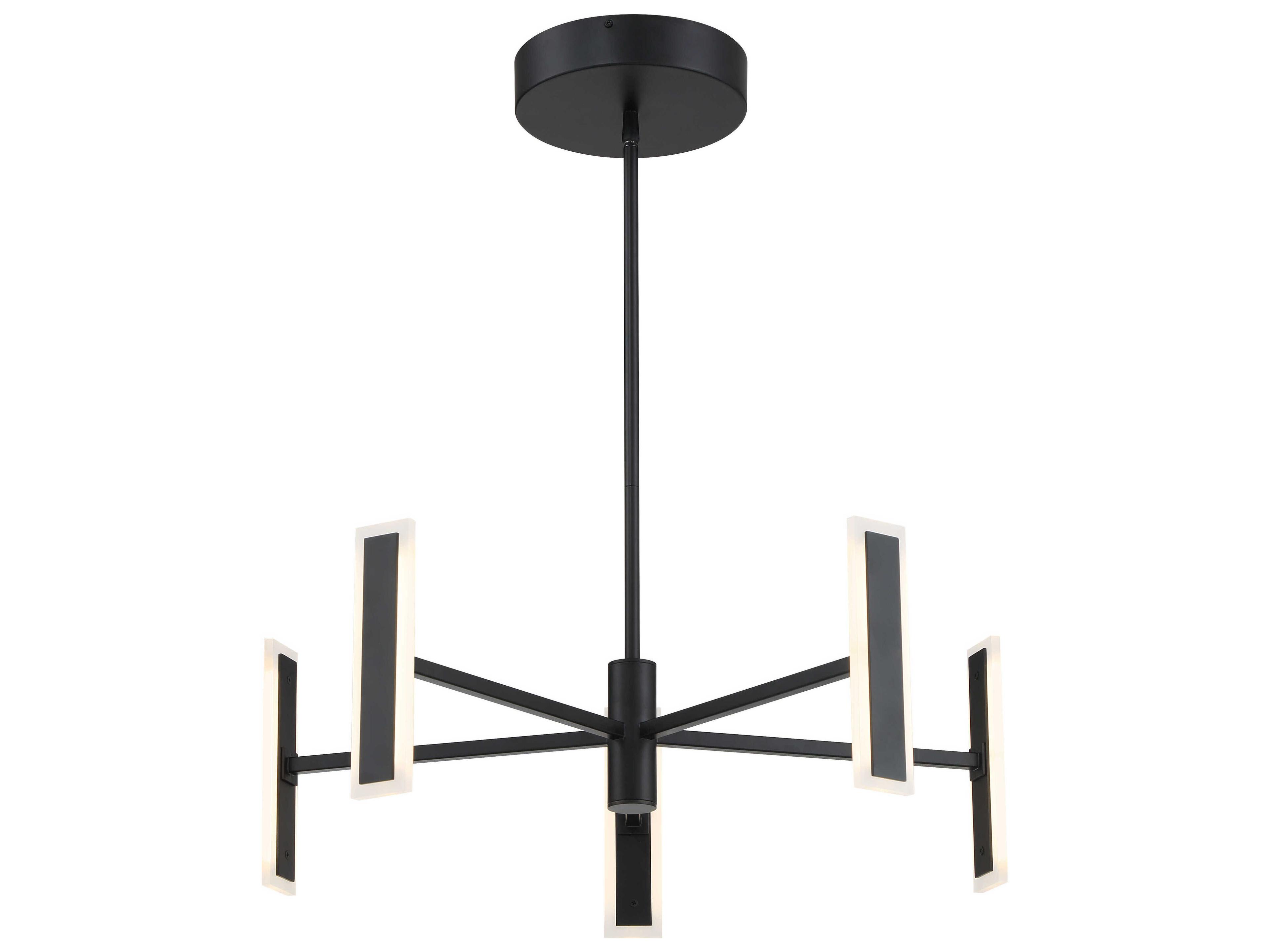 George Kovacs Edge 5-Light Coal Black Chandelier