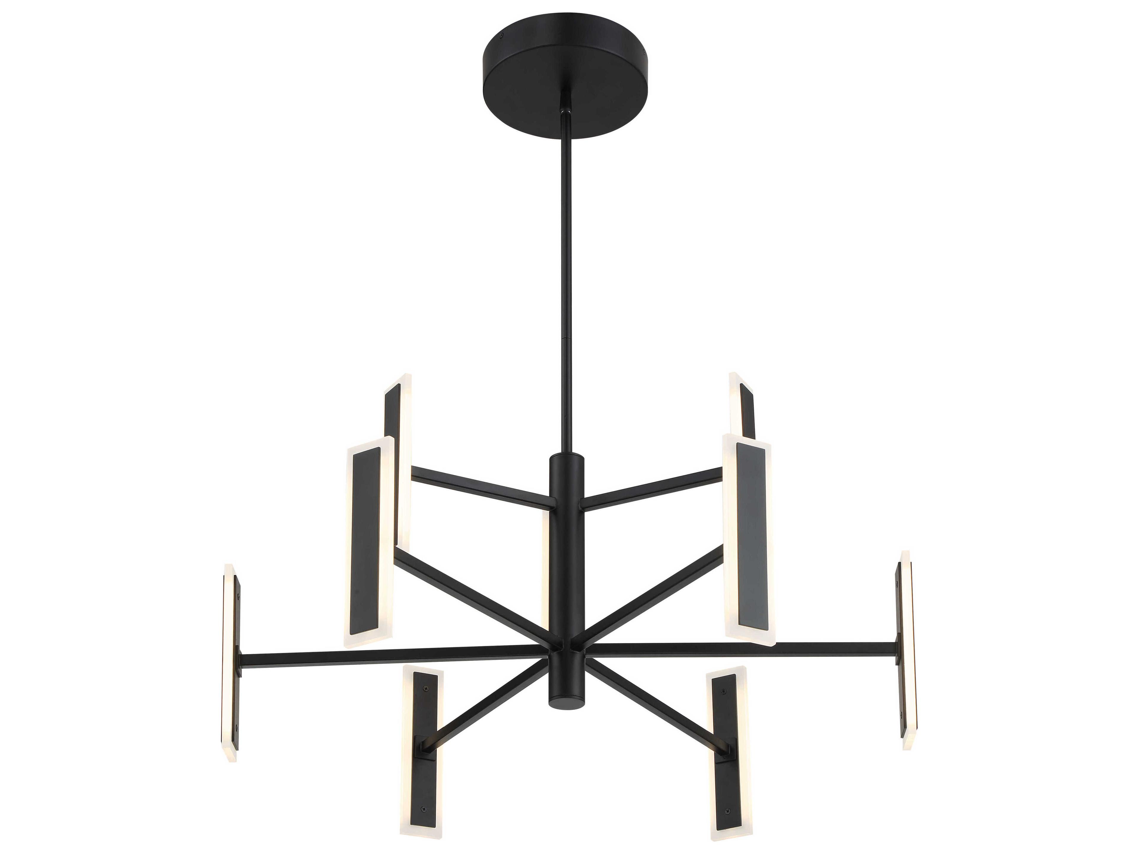 George Kovacs Edge 9-Light Coal Black Chandelier