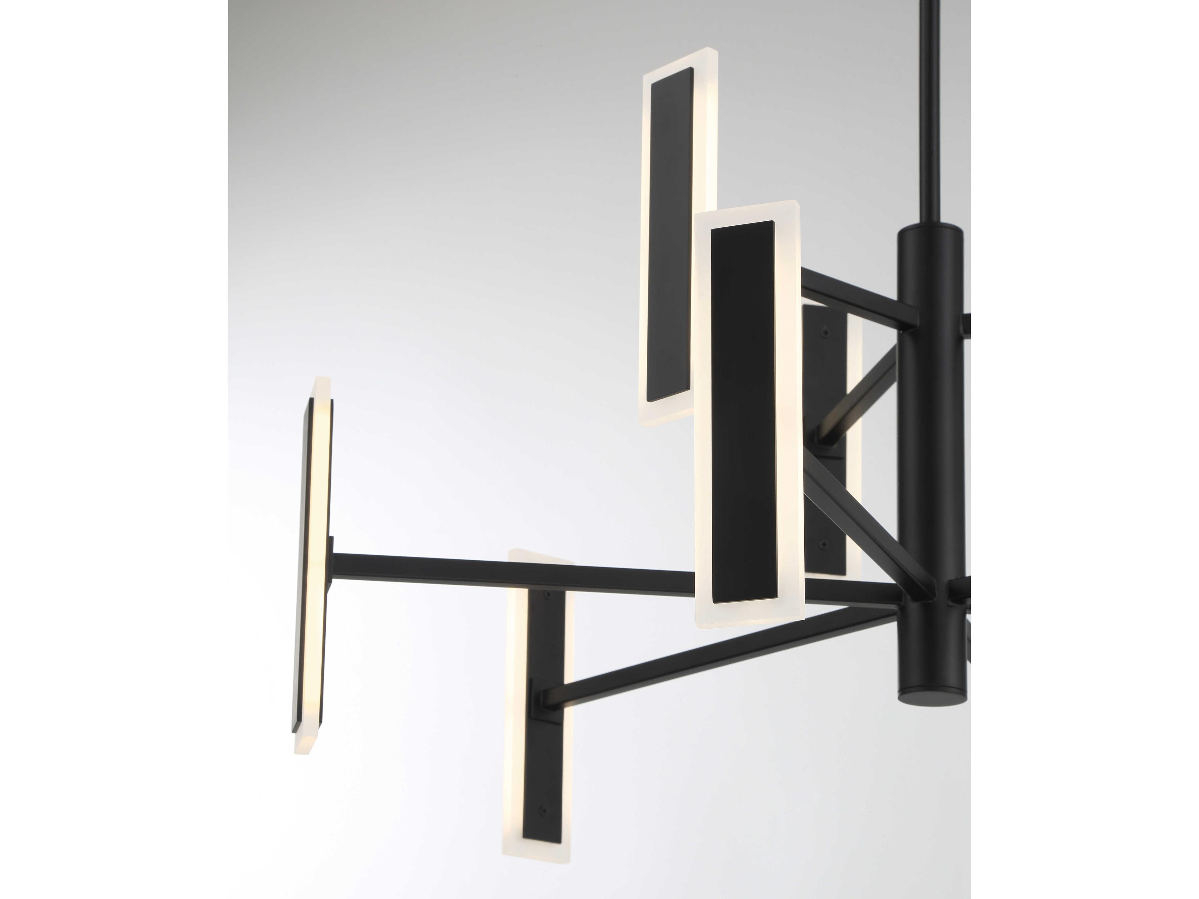 George Kovacs Edge 9-Light Coal Black Chandelier