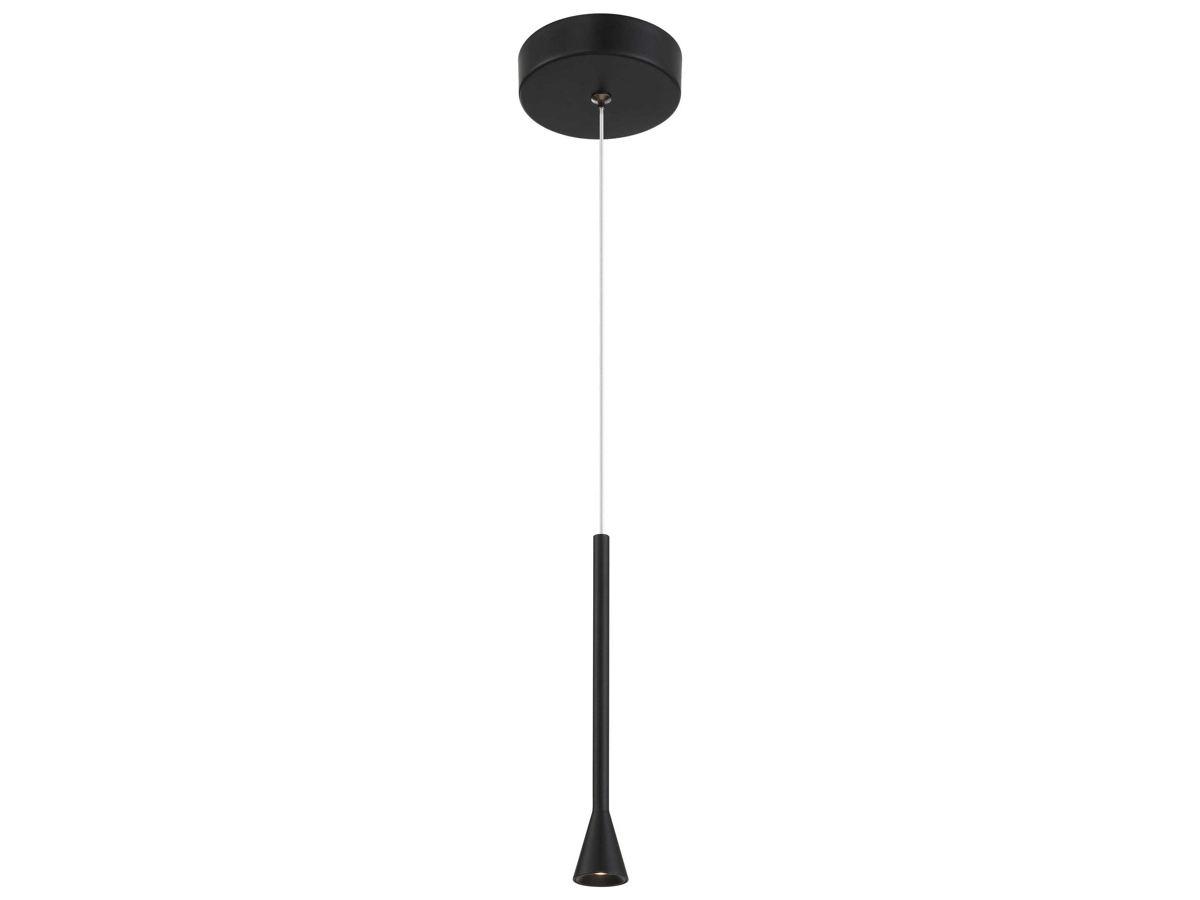 George Kovacs Piccolo 1-Light Coal Black Mini Pendant