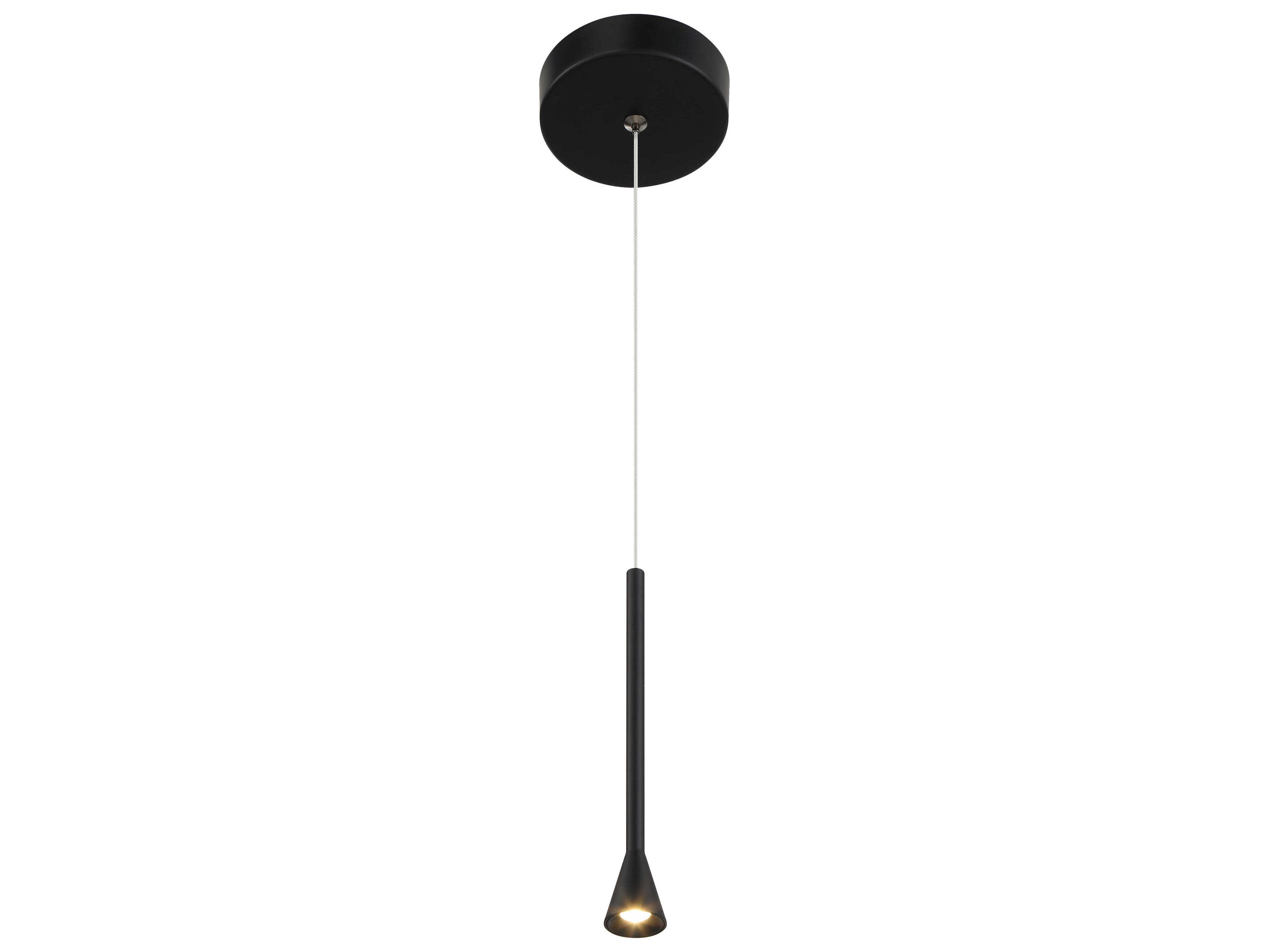 George Kovacs Piccolo 1-Light Coal Black Mini Pendant