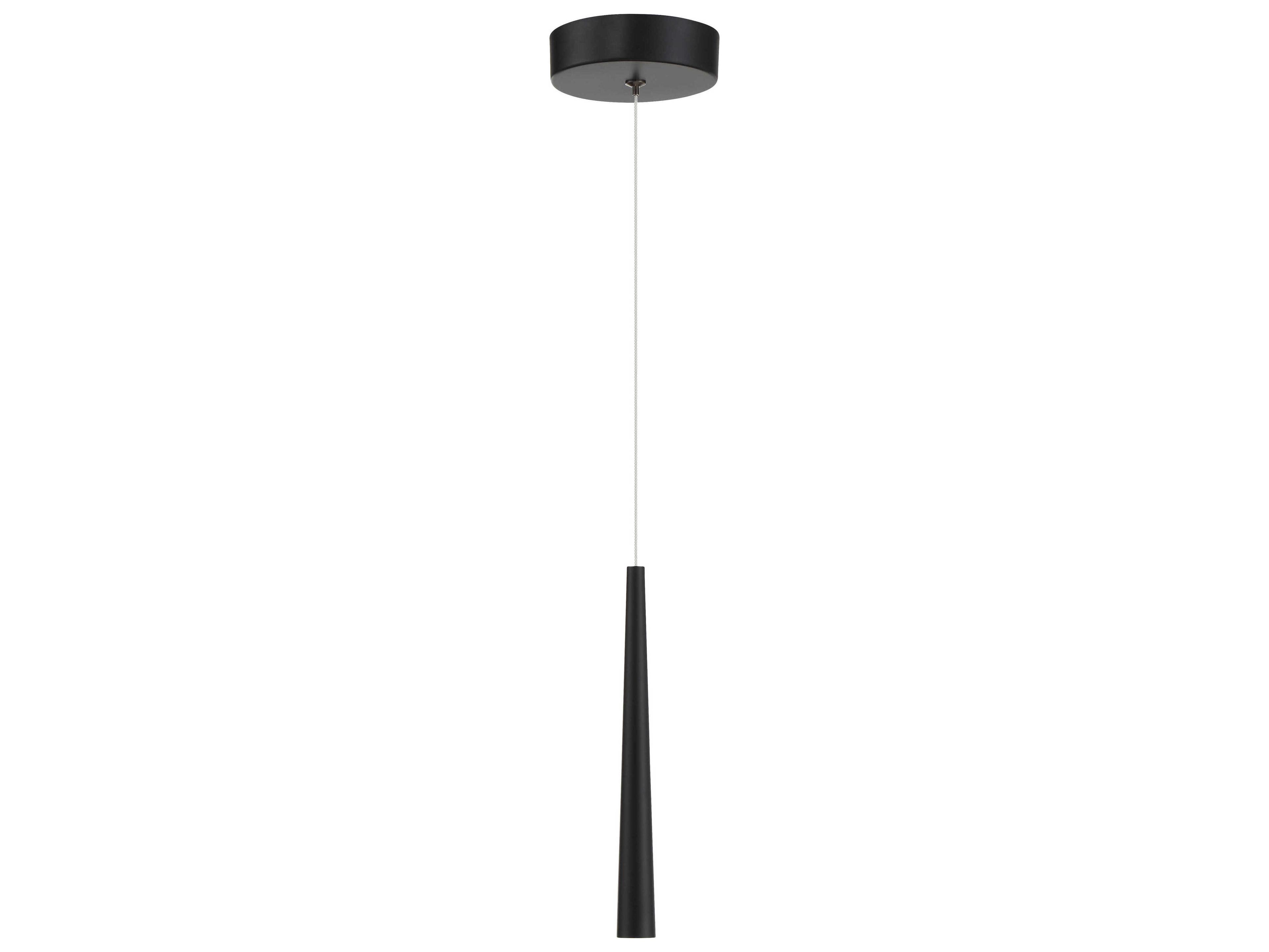 George Kovacs Stretch 1-Light Coal Black Linear Mini Pendant