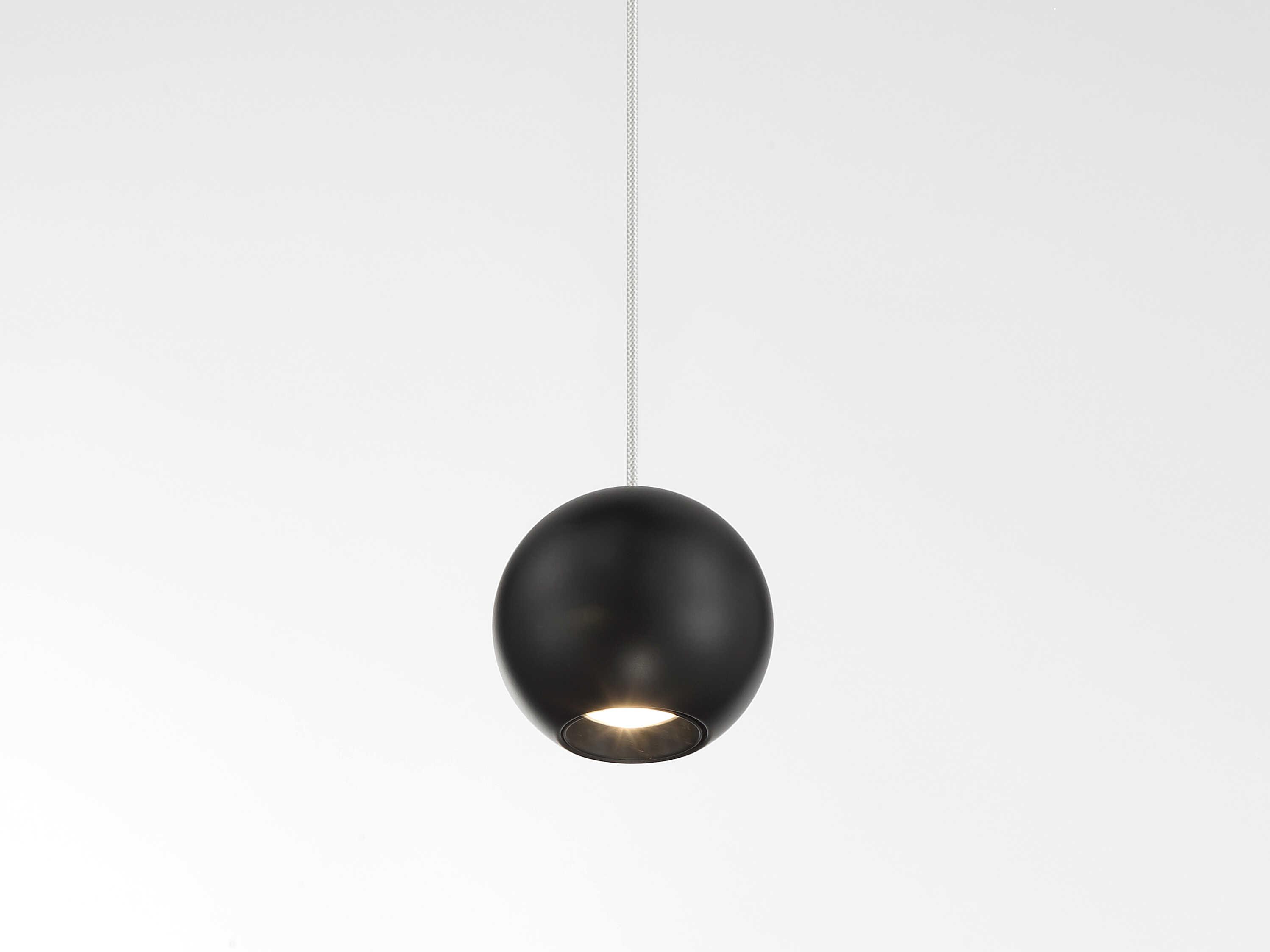 George Kovacs Itty 1-Light Coal Black Globe Mini Pendant