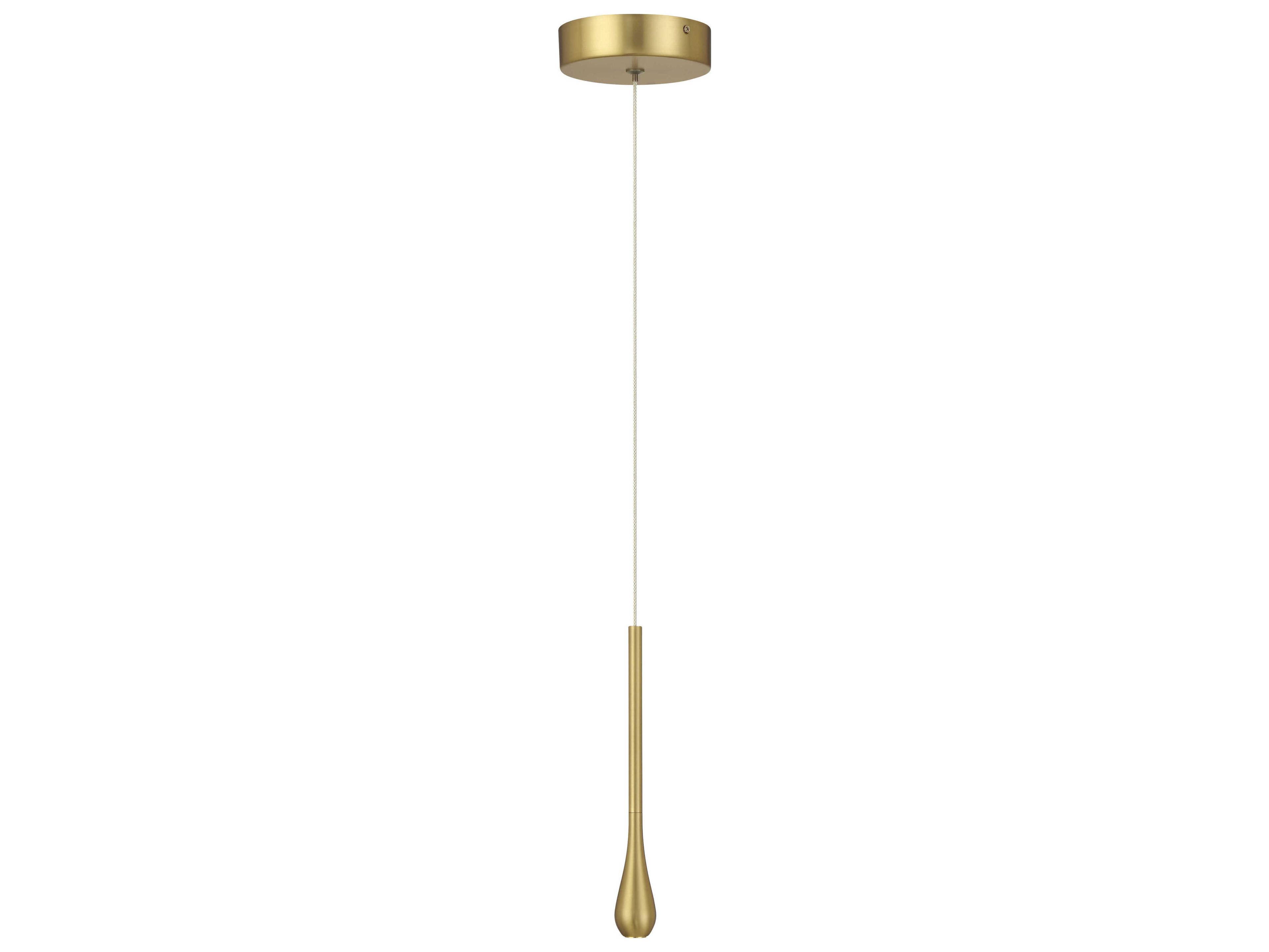George Kovacs Pingo 1-Light Soft Brass Mini Pendant