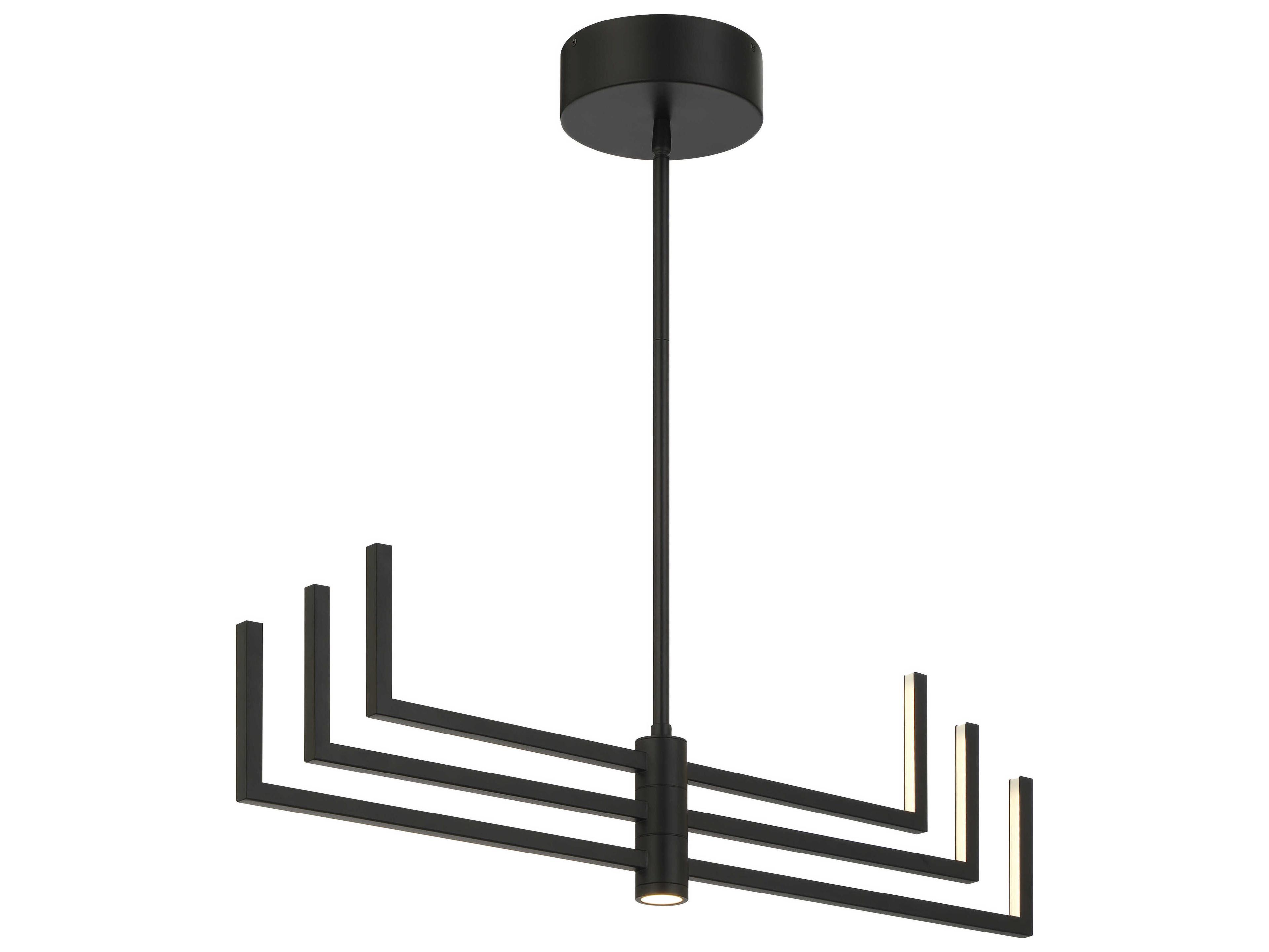 George Kovacs Articular 6-Light Coal Black Chandelier