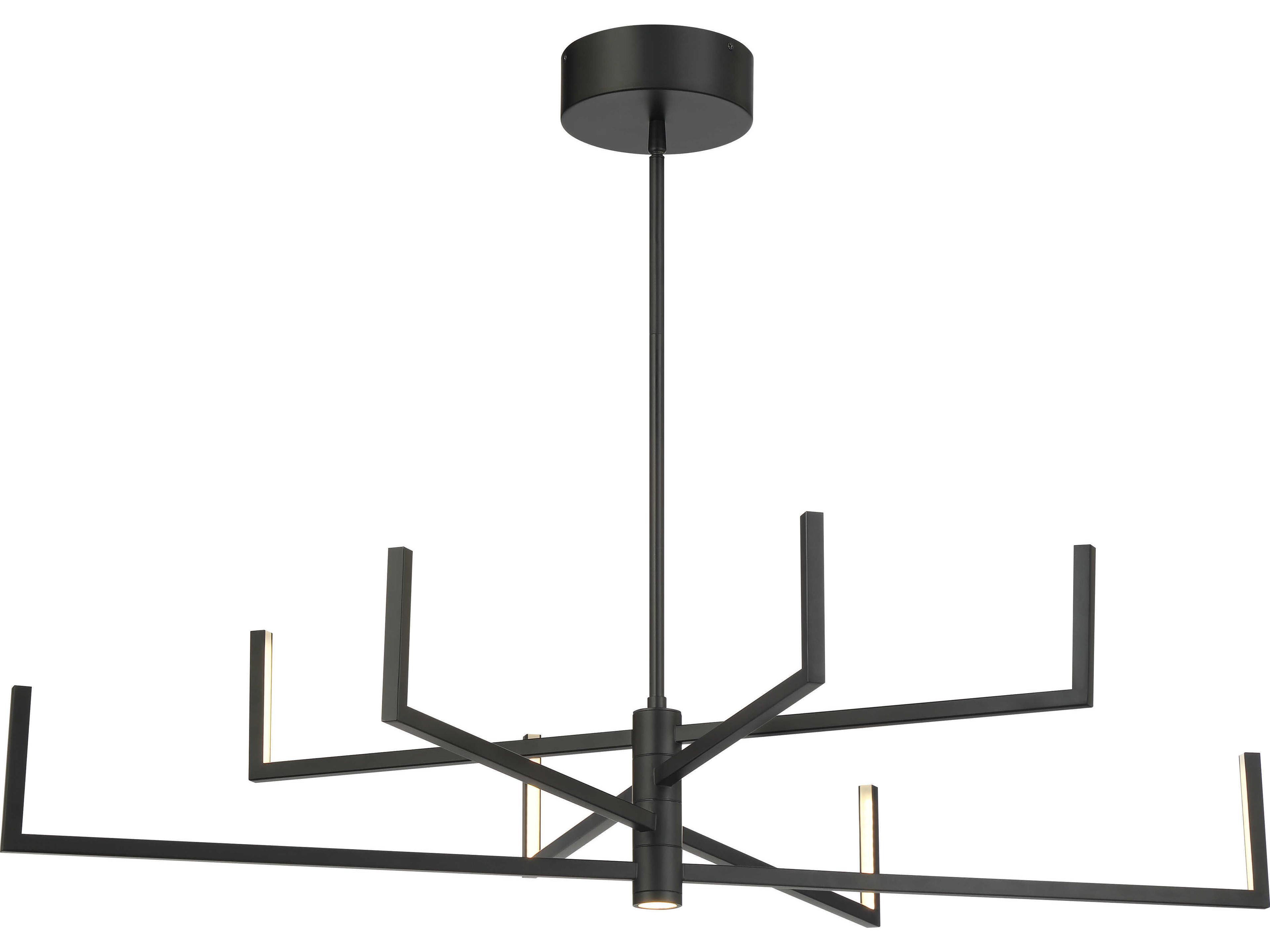 George Kovacs Articular 8-Light Coal Black Chandelier