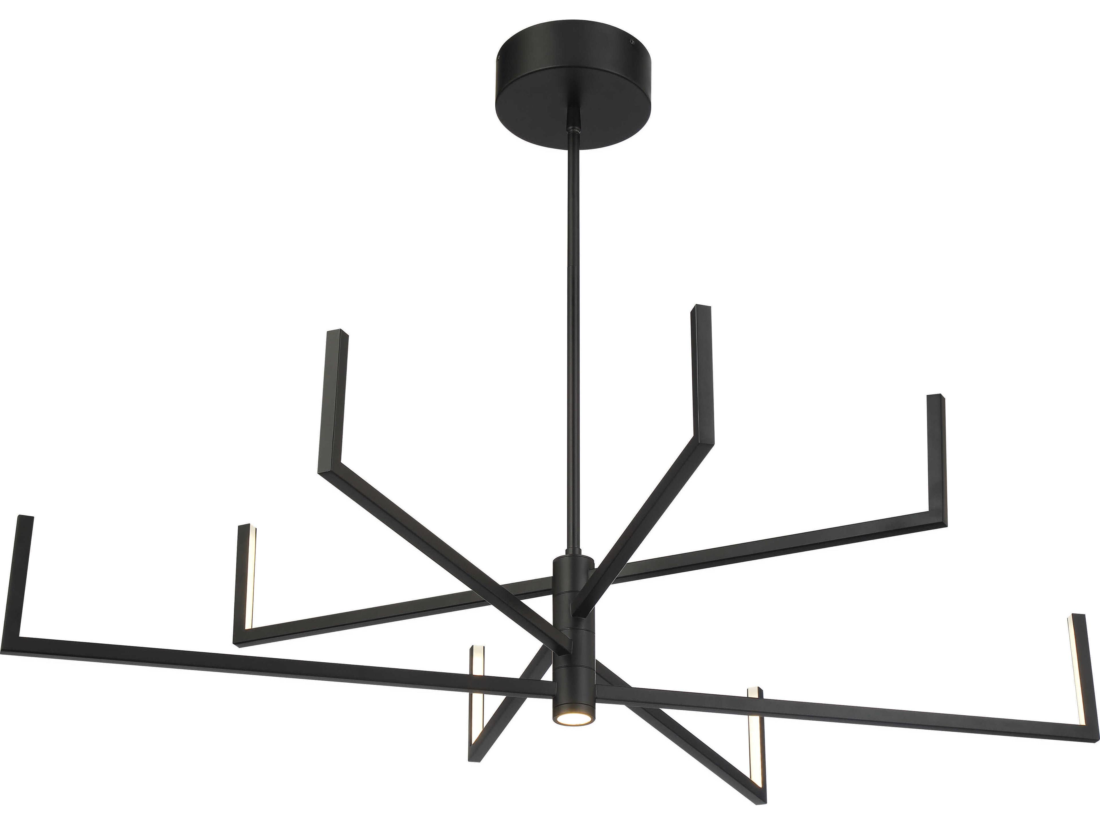 George Kovacs Articular 8-Light Coal Black Chandelier