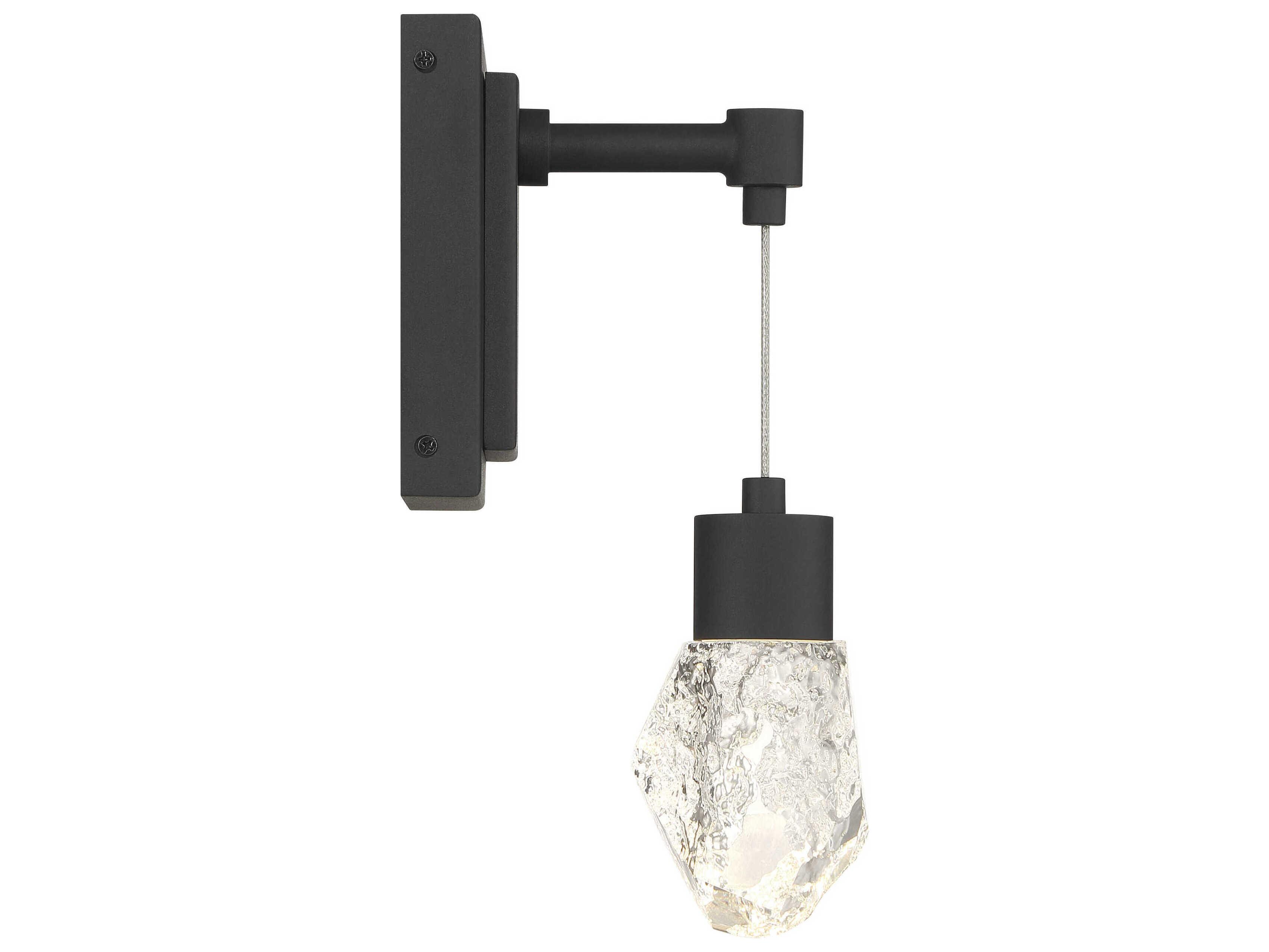 George Kovacs Kosmyc 1-Light Sand Black Wall Sconce