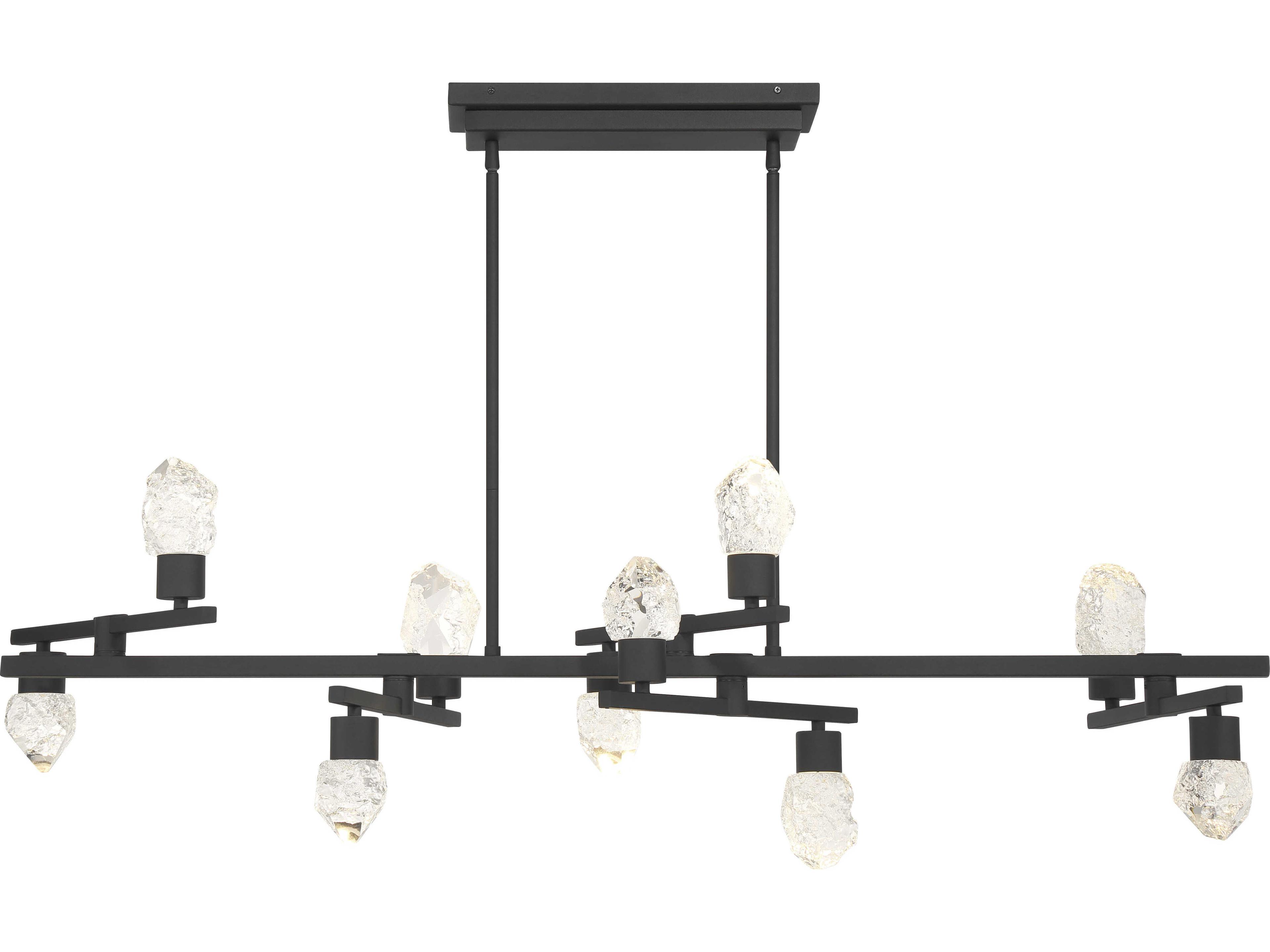 George Kovacs Kosmyc 8-Light Sand Black Island Pendant