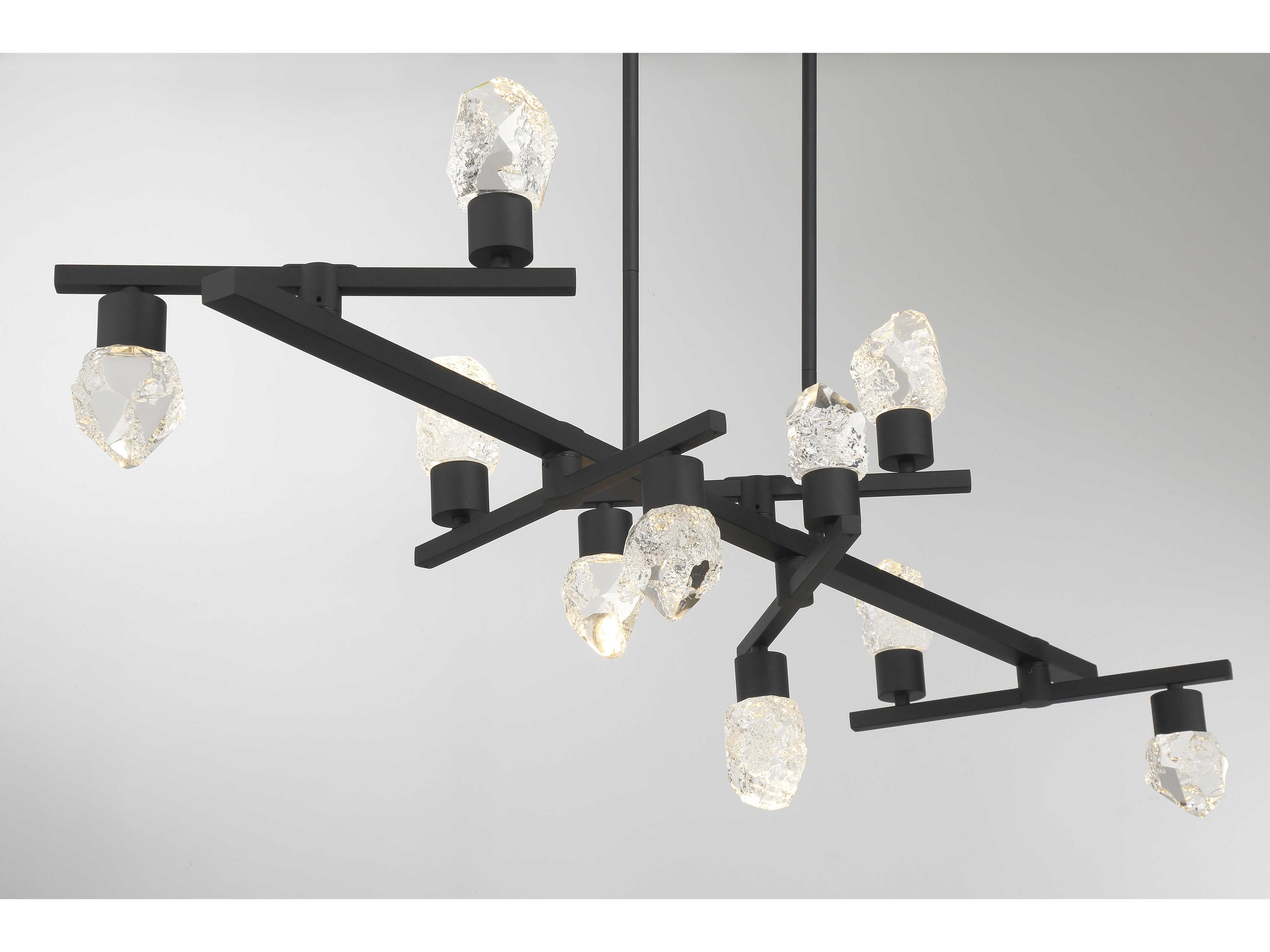 George Kovacs Kosmyc 8-Light Sand Black Island Pendant