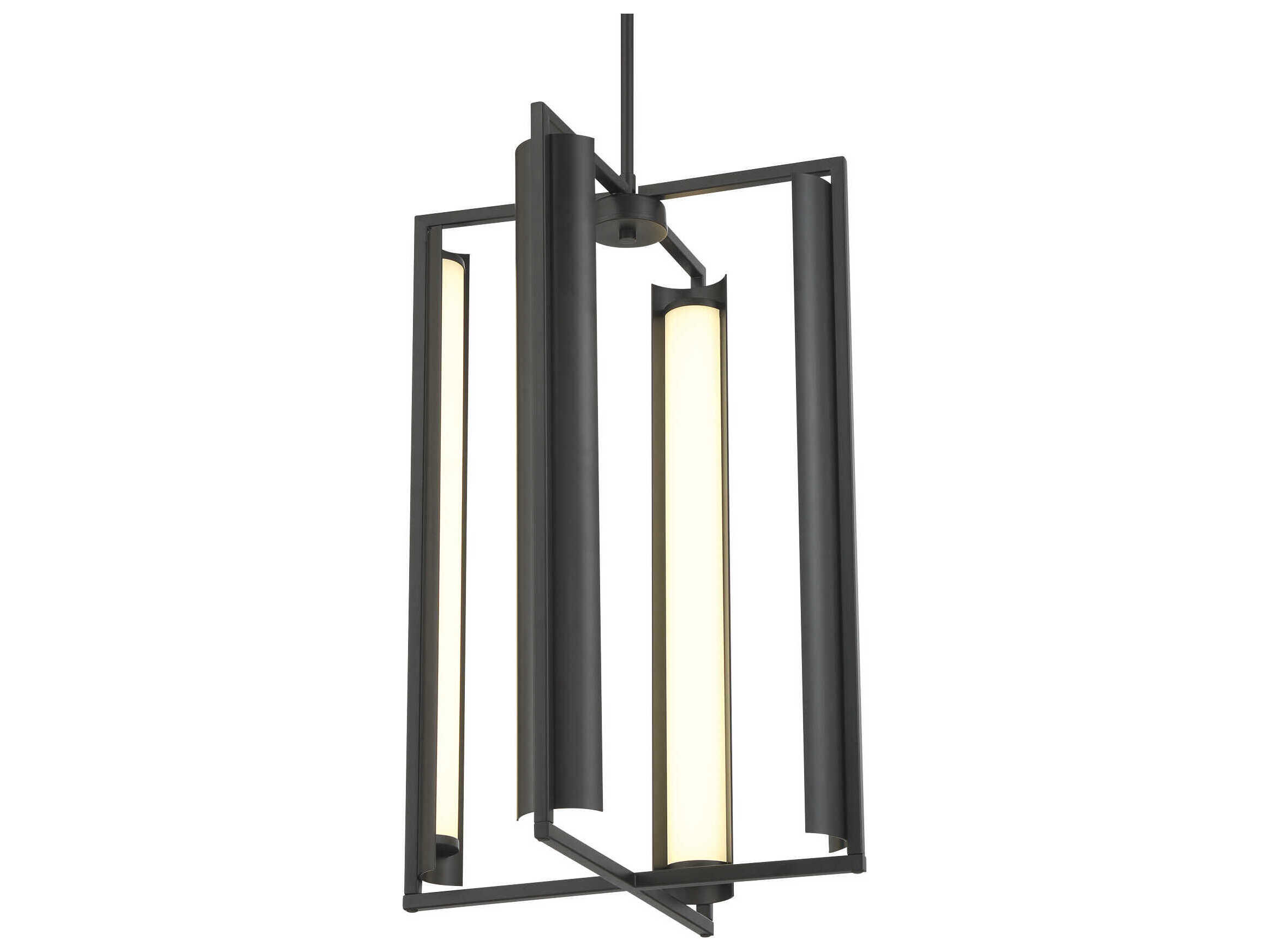 George Kovacs Trizay 1-Light Coal Black Geometric Pendant