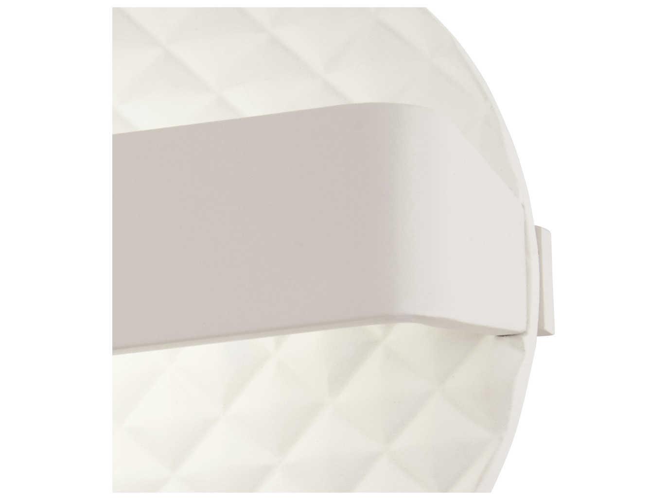 George Kovacs Quilted 1-Light Matte White LED Wall Sconce