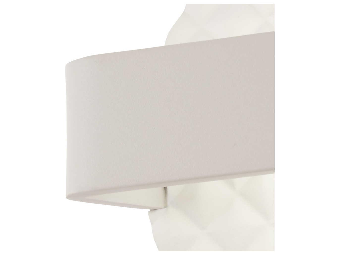George Kovacs Quilted 1-Light Matte White LED Wall Sconce