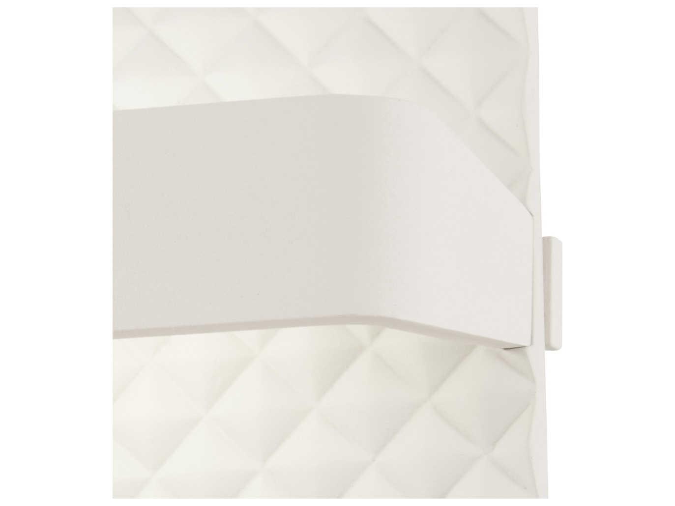 George Kovacs Quilted 1-Light Matte White LED Wall Sconce