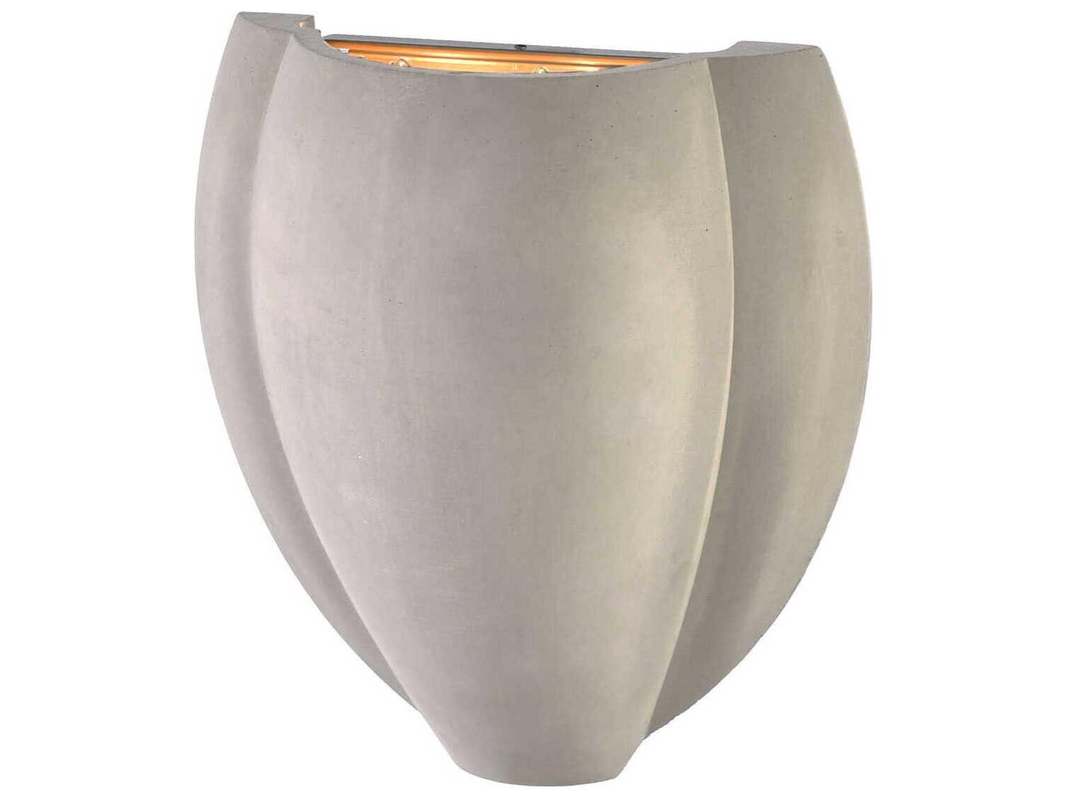 George Kovacs Sima 2-Light Natural Cement Gray Wall Sconce
