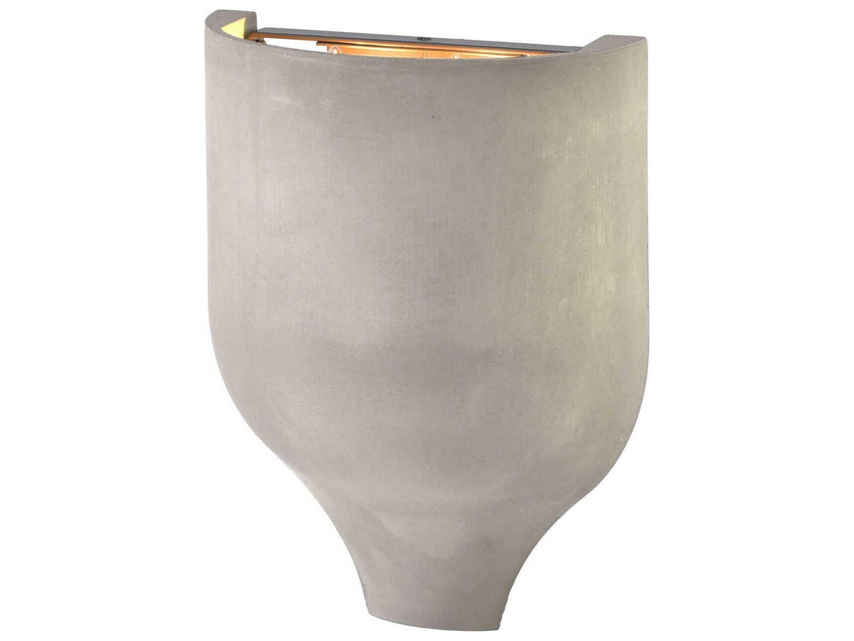 George Kovacs Sima 2-Light Natural Cement Gray Wall Sconce