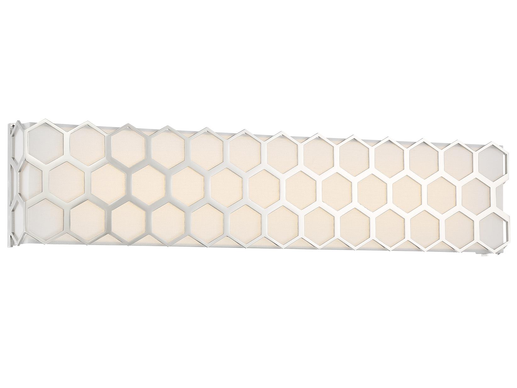 George Kovacs Missing Link 1-Light Polished Nickel Glass LED Vanity Light