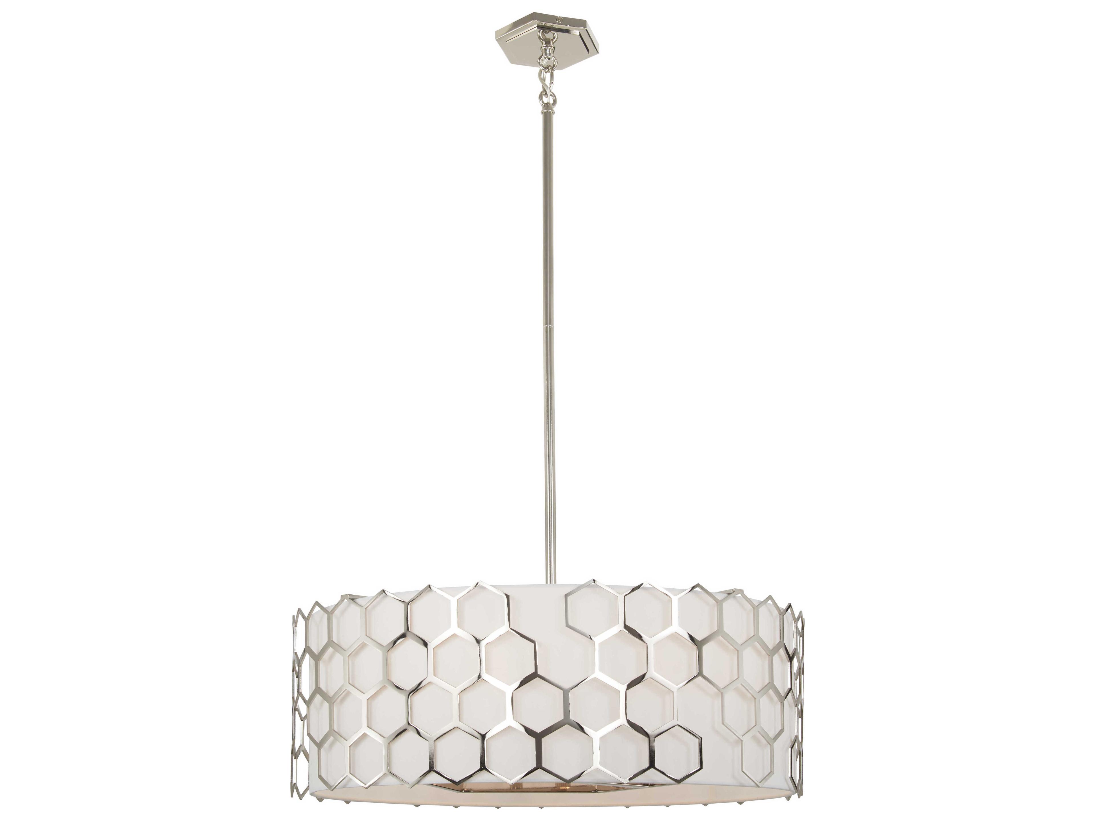 George Kovacs Missing Link 6-Light Polished Nickel Drum Pendant