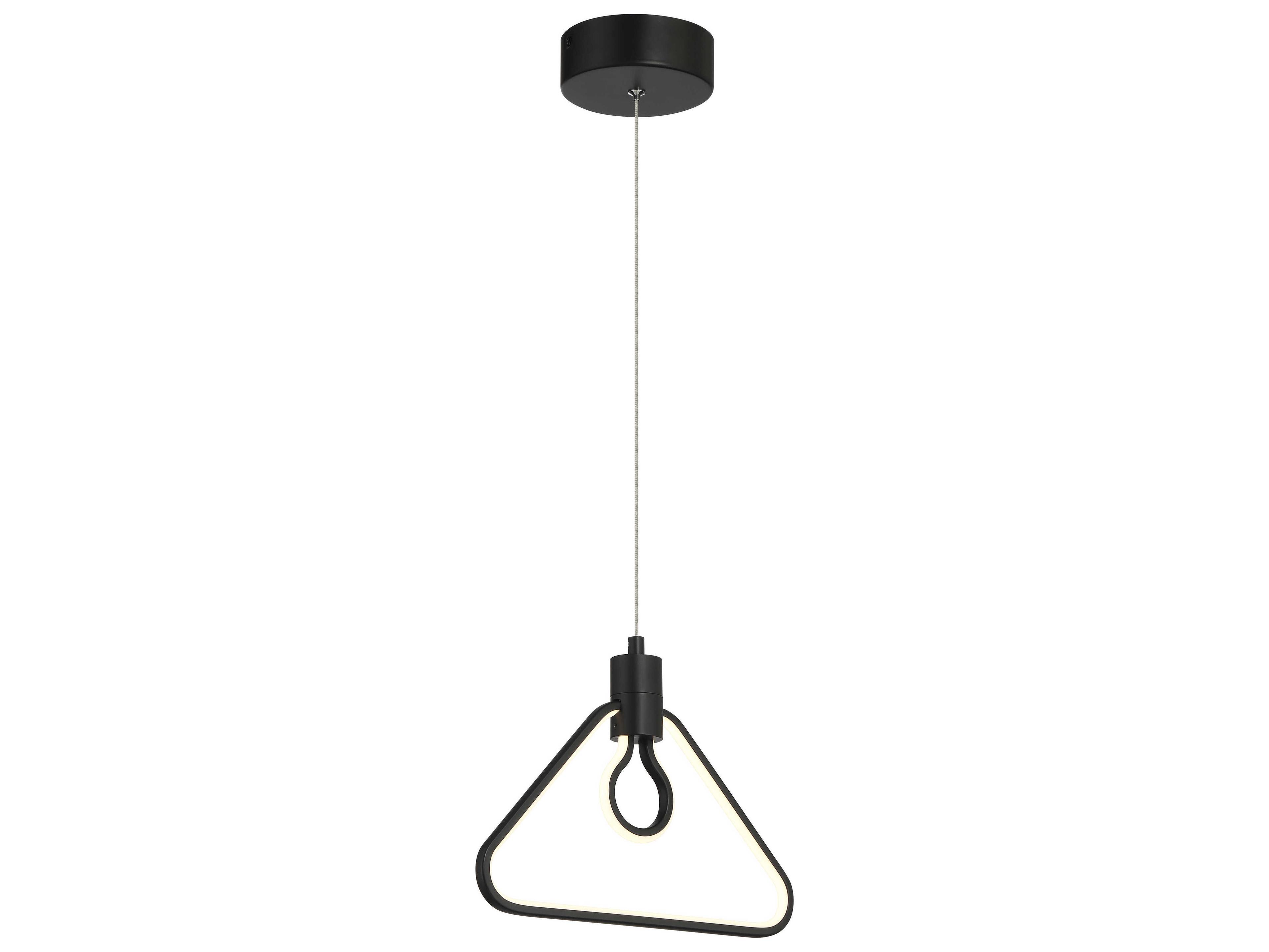 George Kovacs Edisons Outline 1-Light Coal Black Mini Pendant