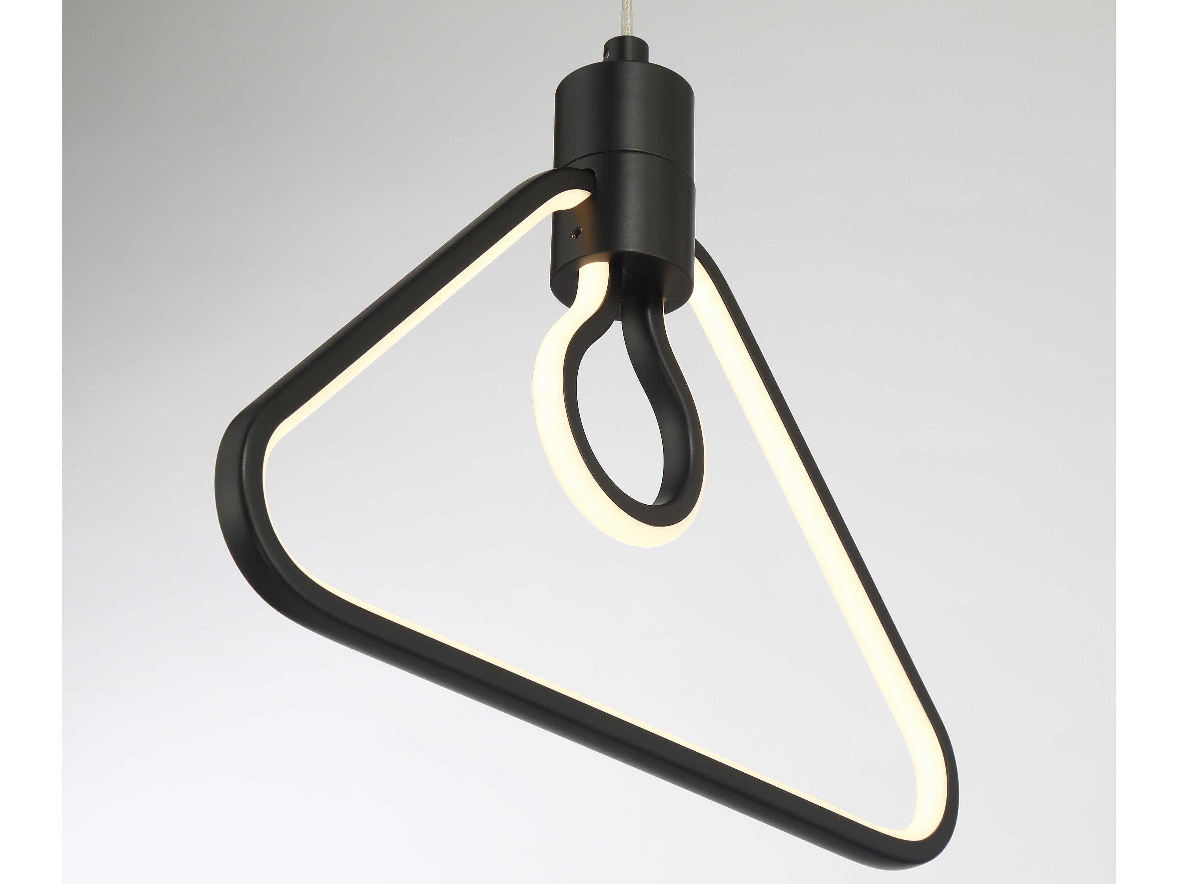 George Kovacs Edisons Outline 1-Light Coal Black Mini Pendant