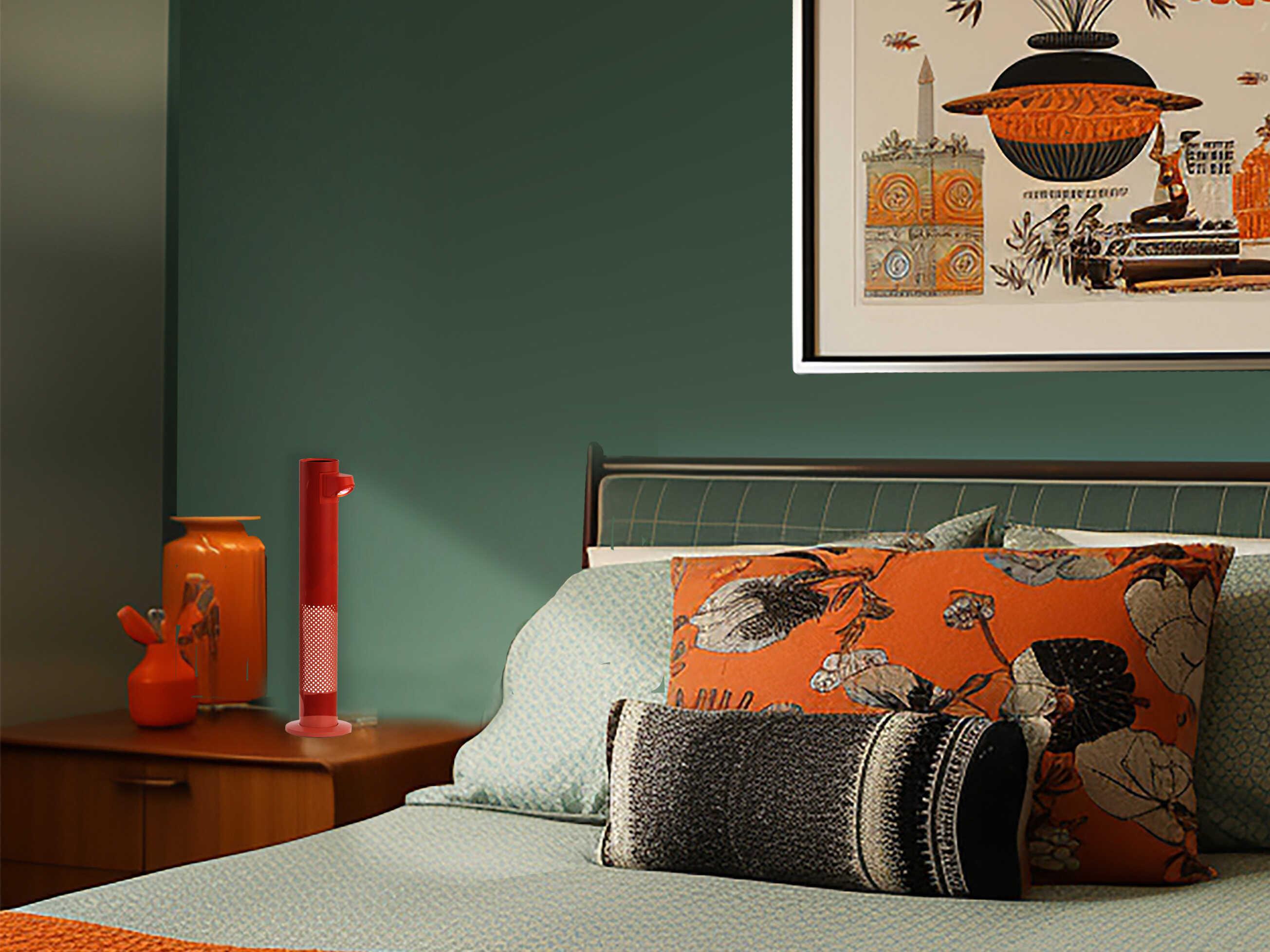 George Kovacs Red Table Lamp