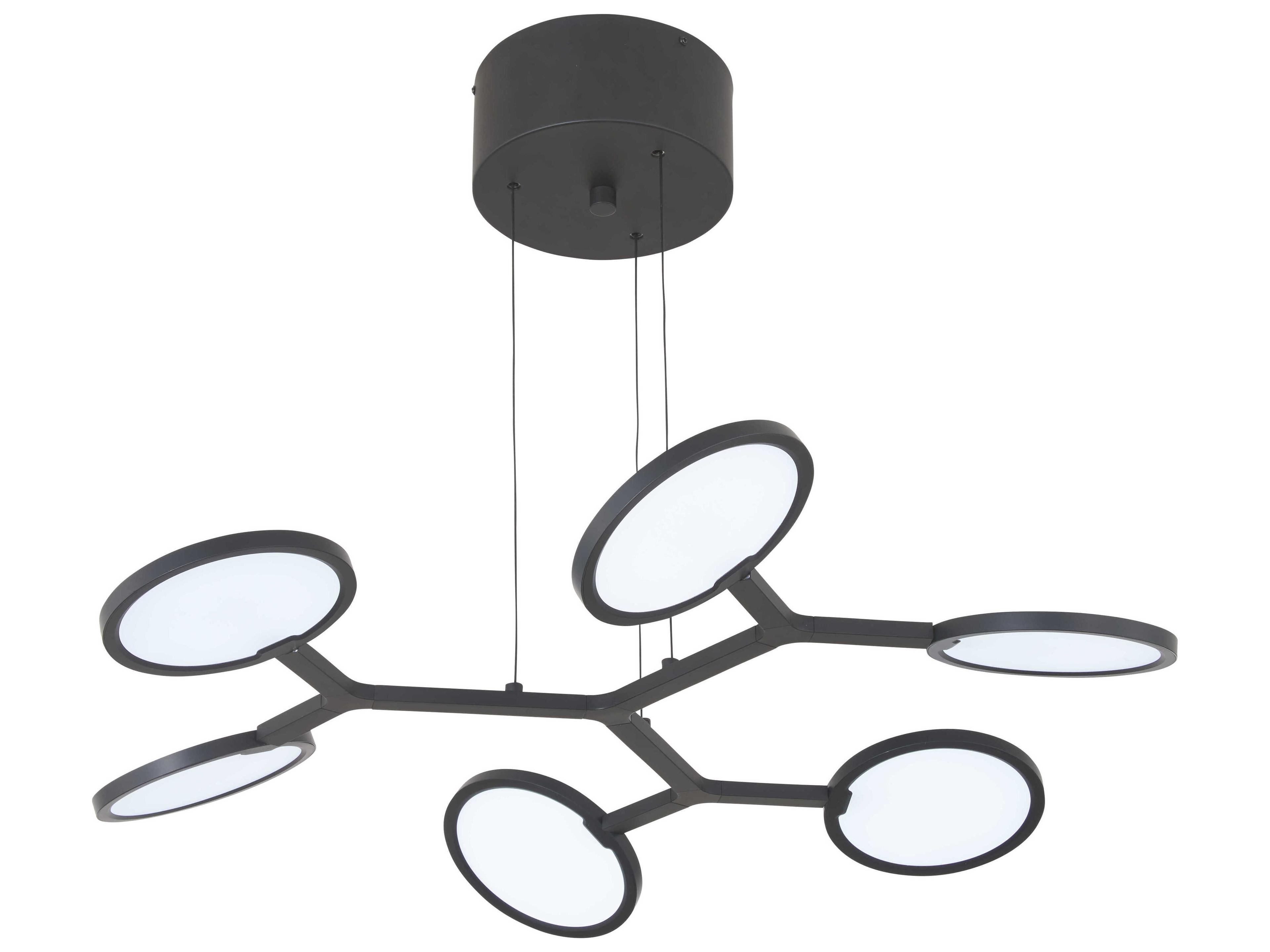 George Kovacs Bandalore 1-Light Coal Black Round Pendant