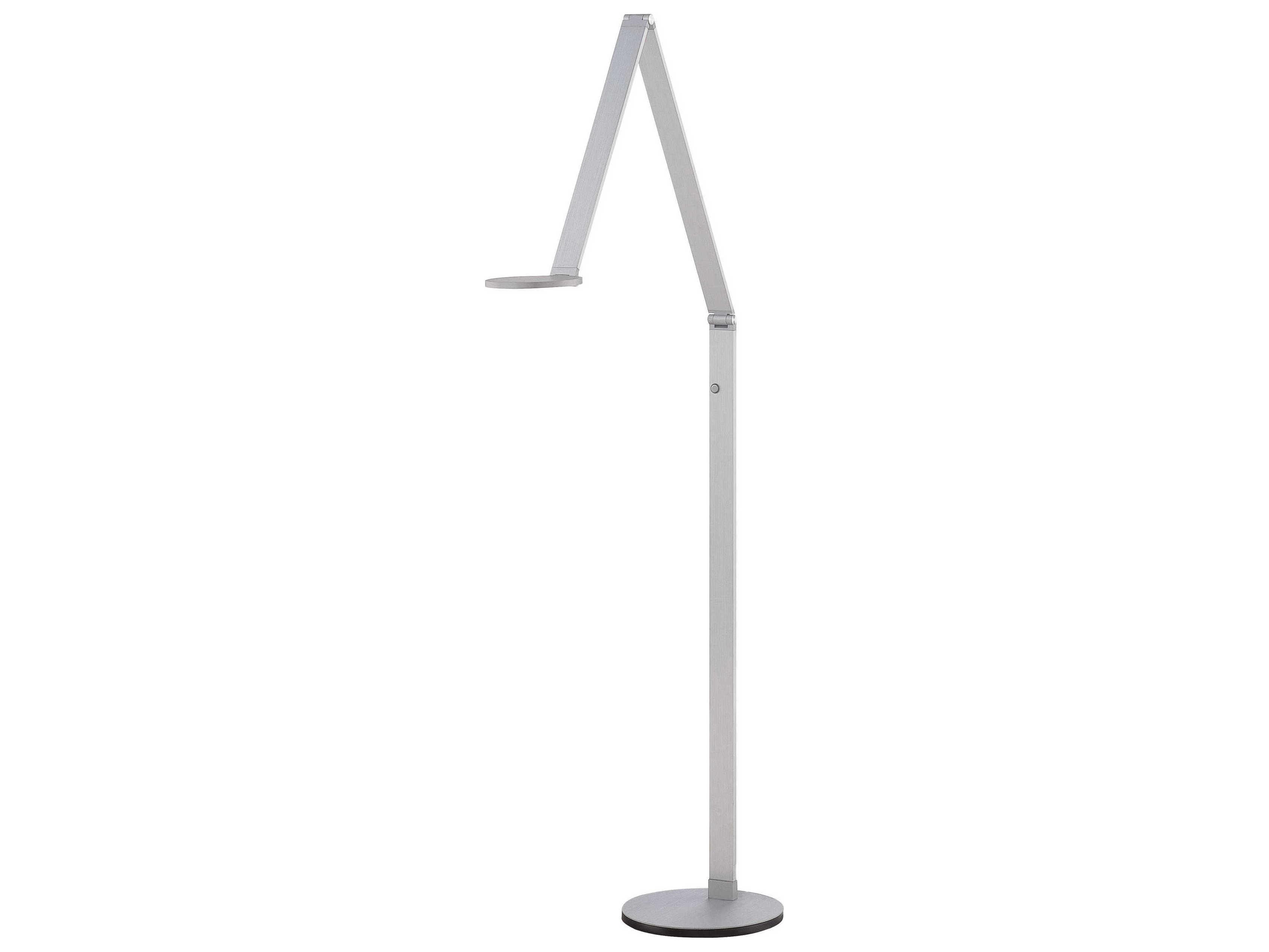 George Kovacs Task Portables Chiseled Nickel Floor Lamp