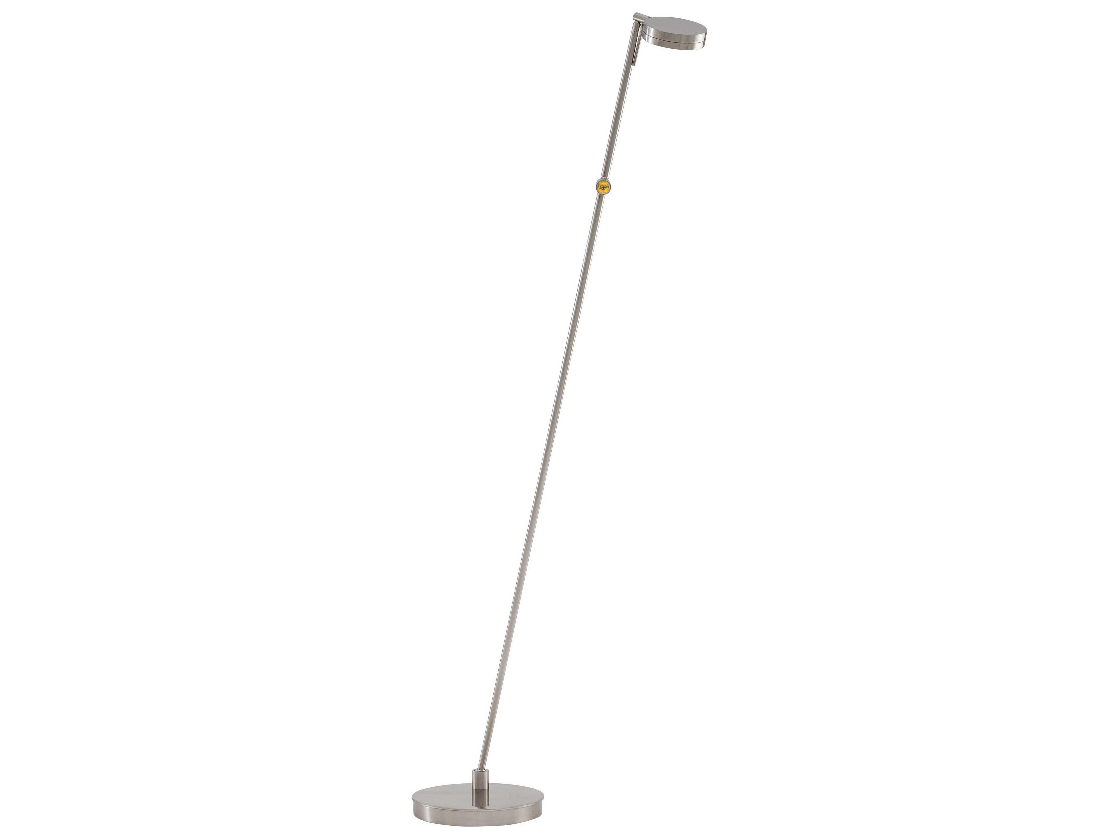 George Kovacs Georges Reading Room LED Brushed Nickel Floor Lamp