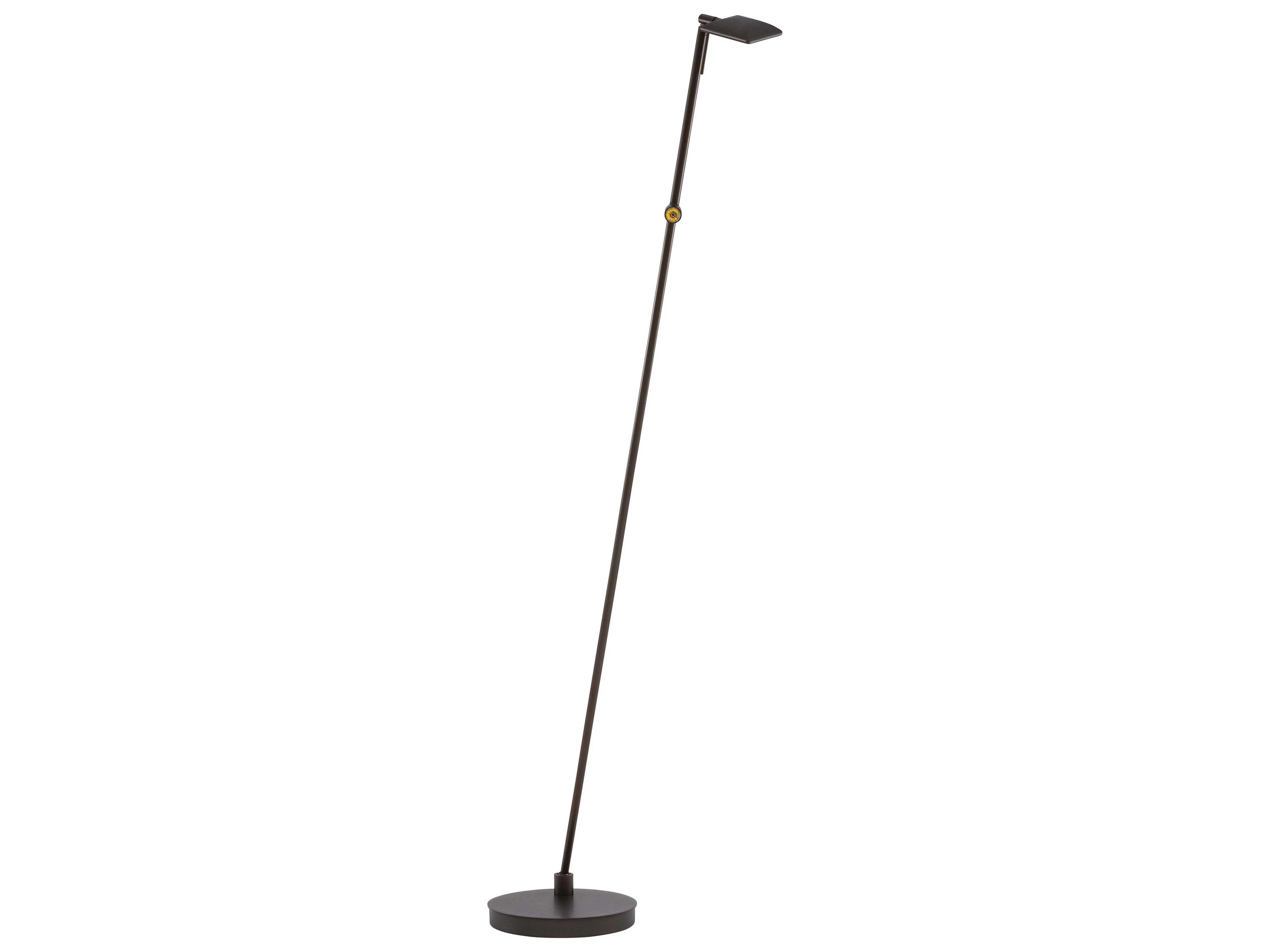 George Kovacs Georges Reading Room LED Copper Bronze Patina Floor Lamp