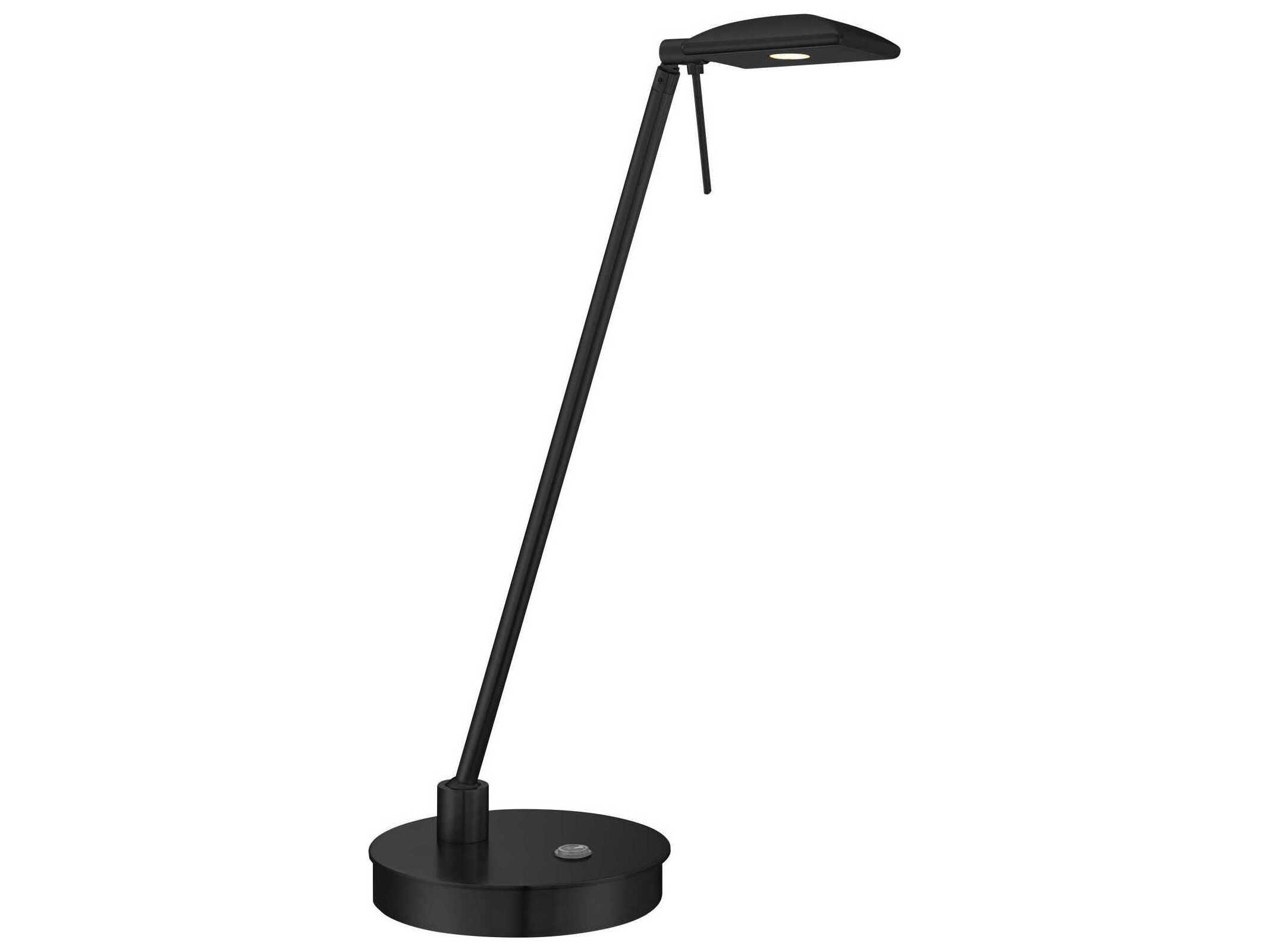 George Kovacs Georges Reading Room Coal Aluminum Black Desk Lamp