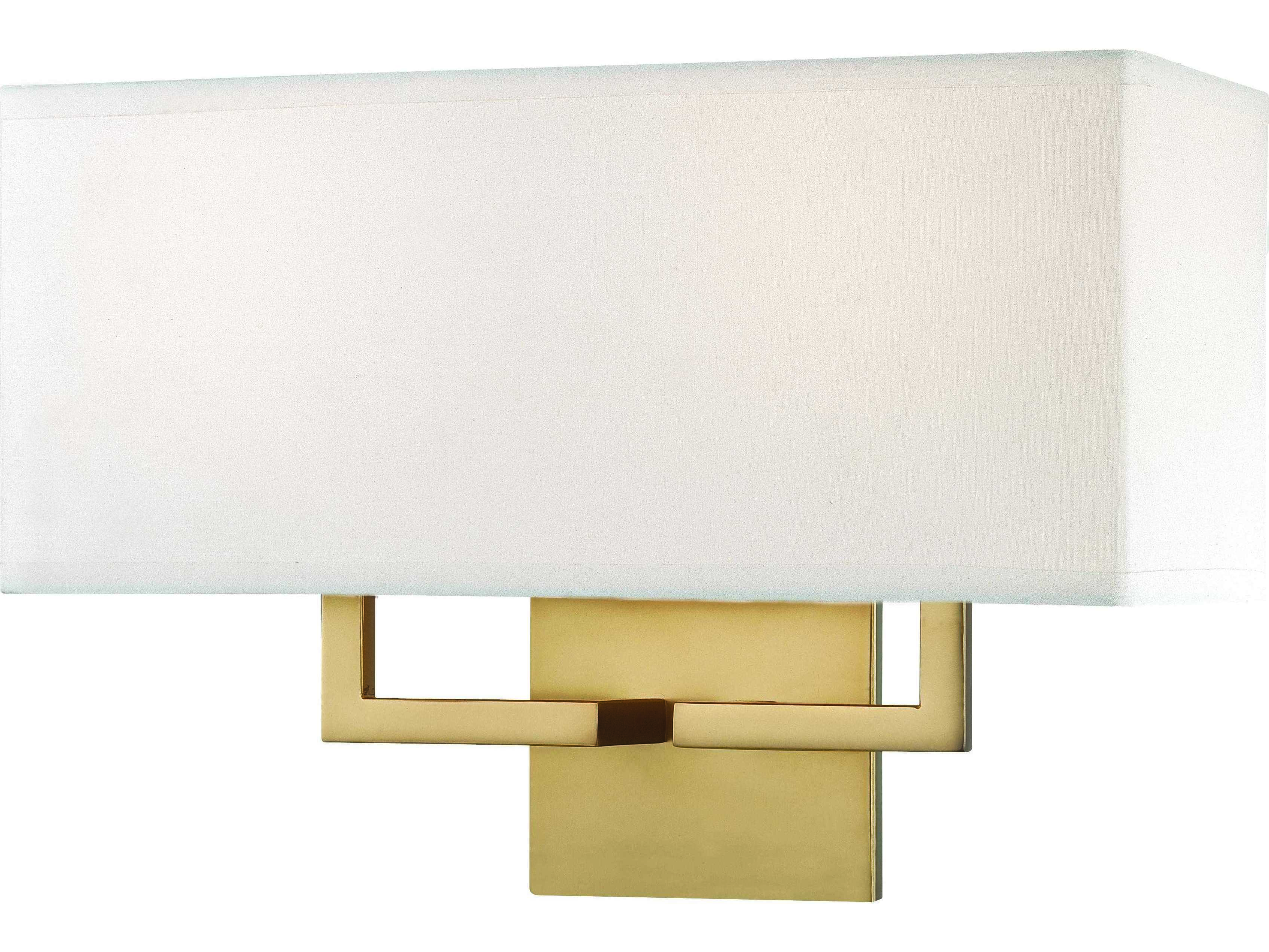 George Kovacs 2-Light Honey Gold White Wall Sconce