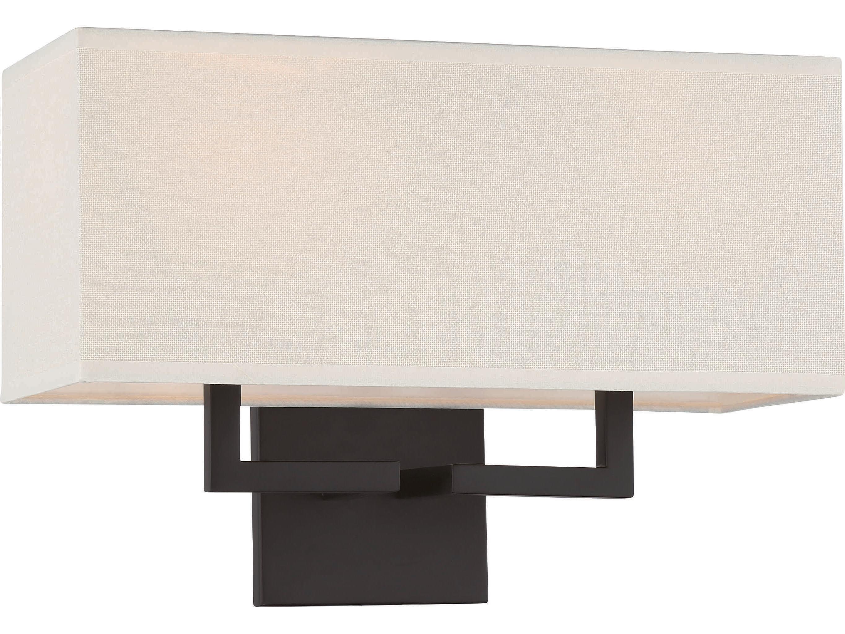 George Kovacs 2-Light Coal White Wall Sconce