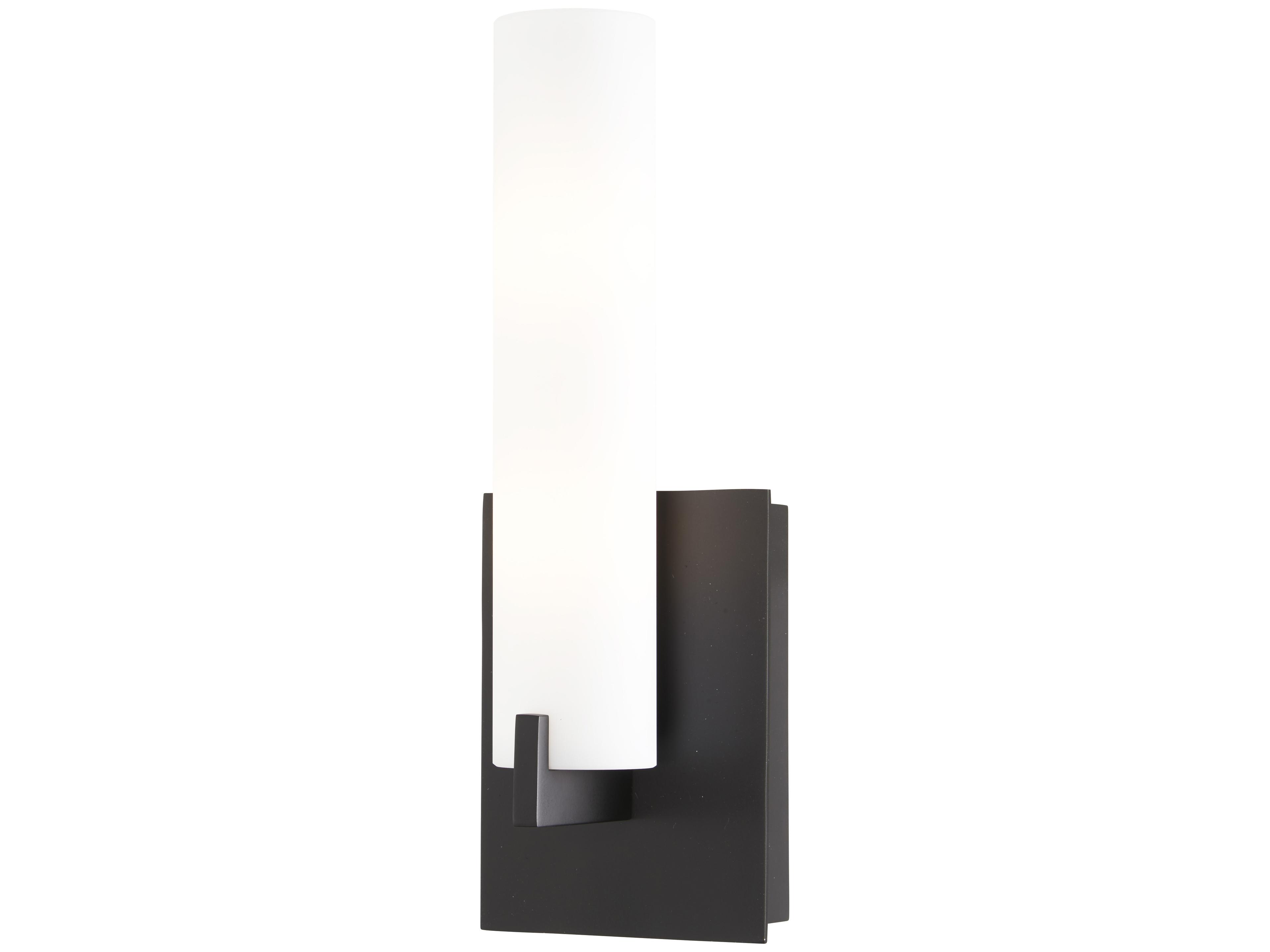 George Kovacs 2-Light Coal Black Glass Wall Sconce