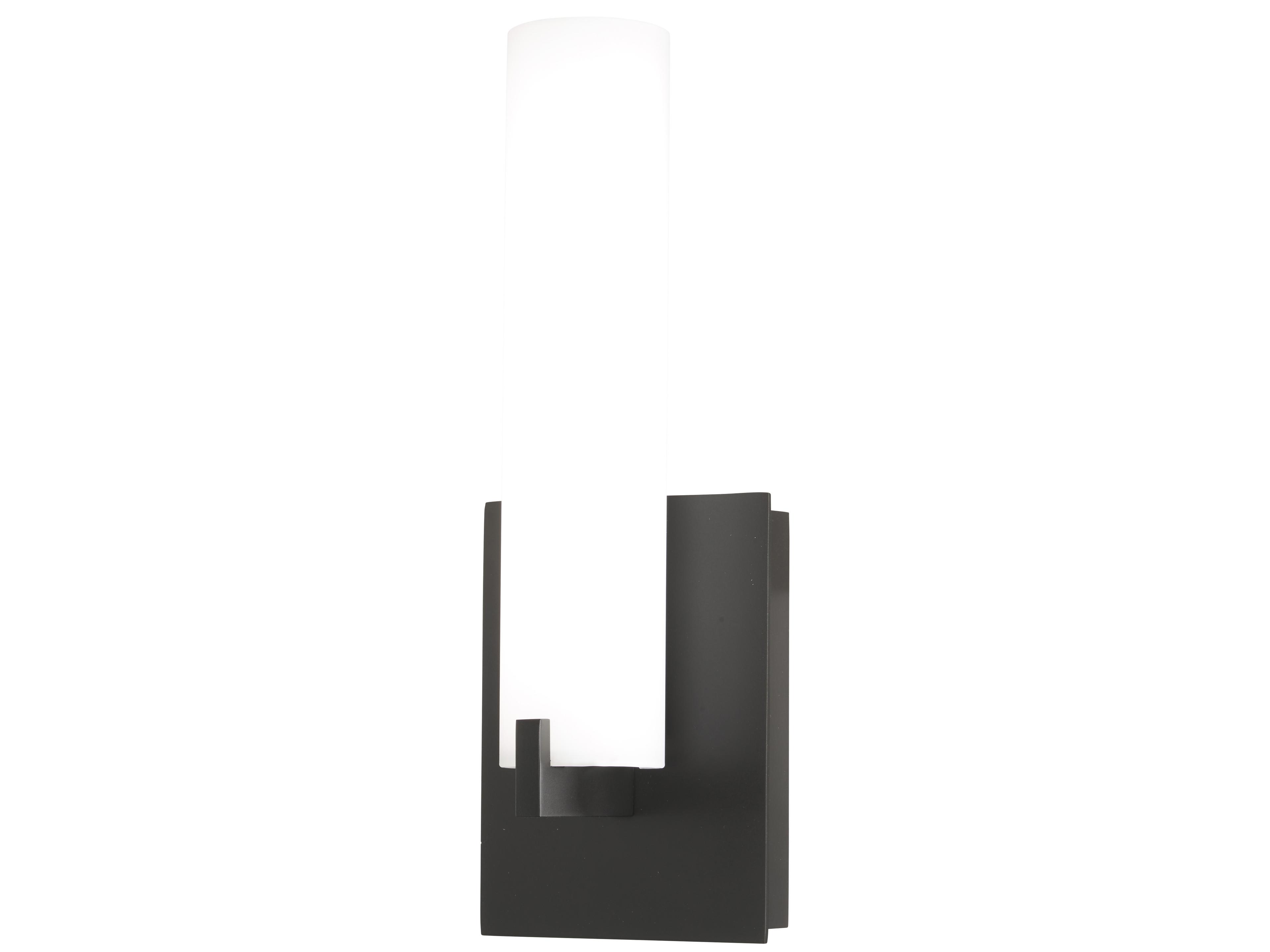 George Kovacs 1-Light Coal White Glass LED Wall Sconce