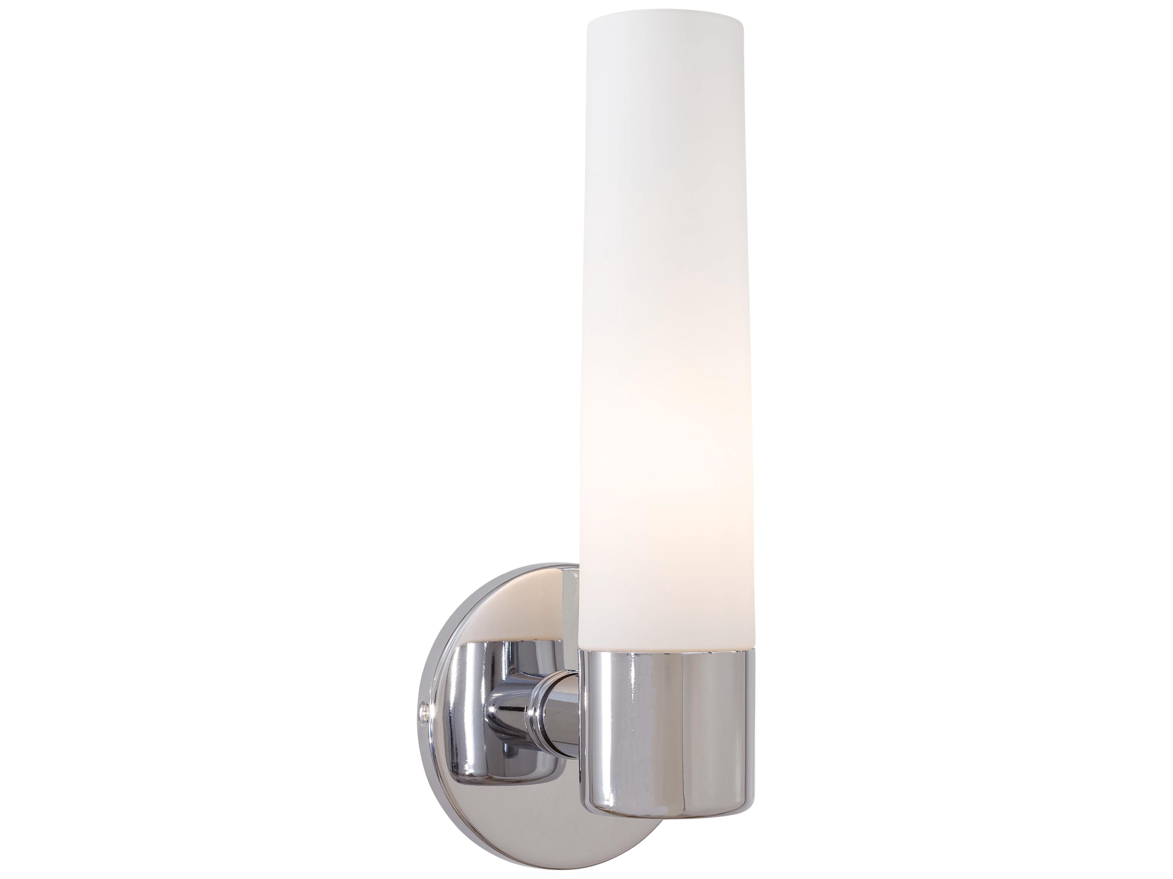 George Kovacs Saber 1-Light Chrome Glass Wall Sconce