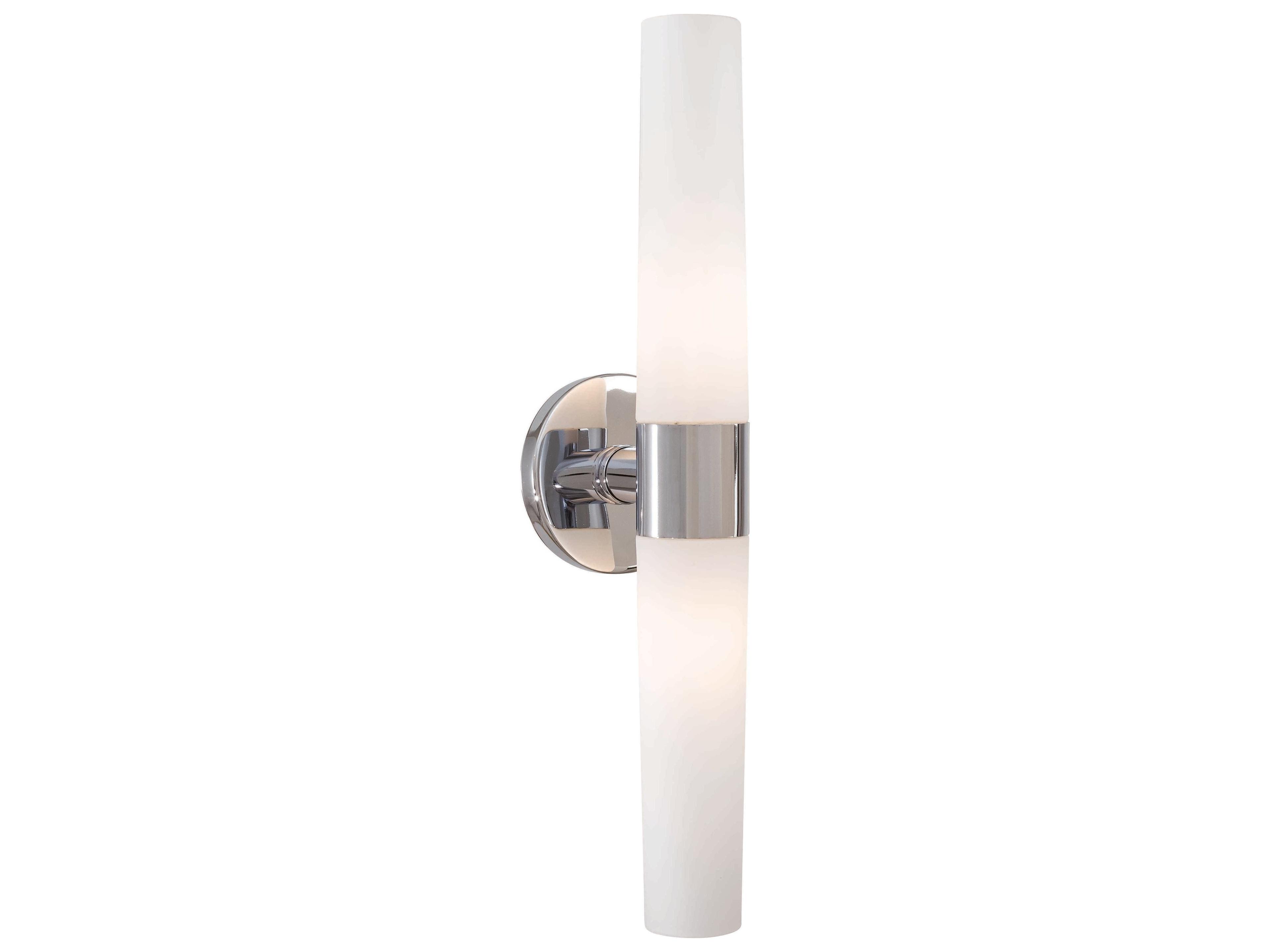 George Kovacs Saber 2-Light Chrome Glass Wall Sconce
