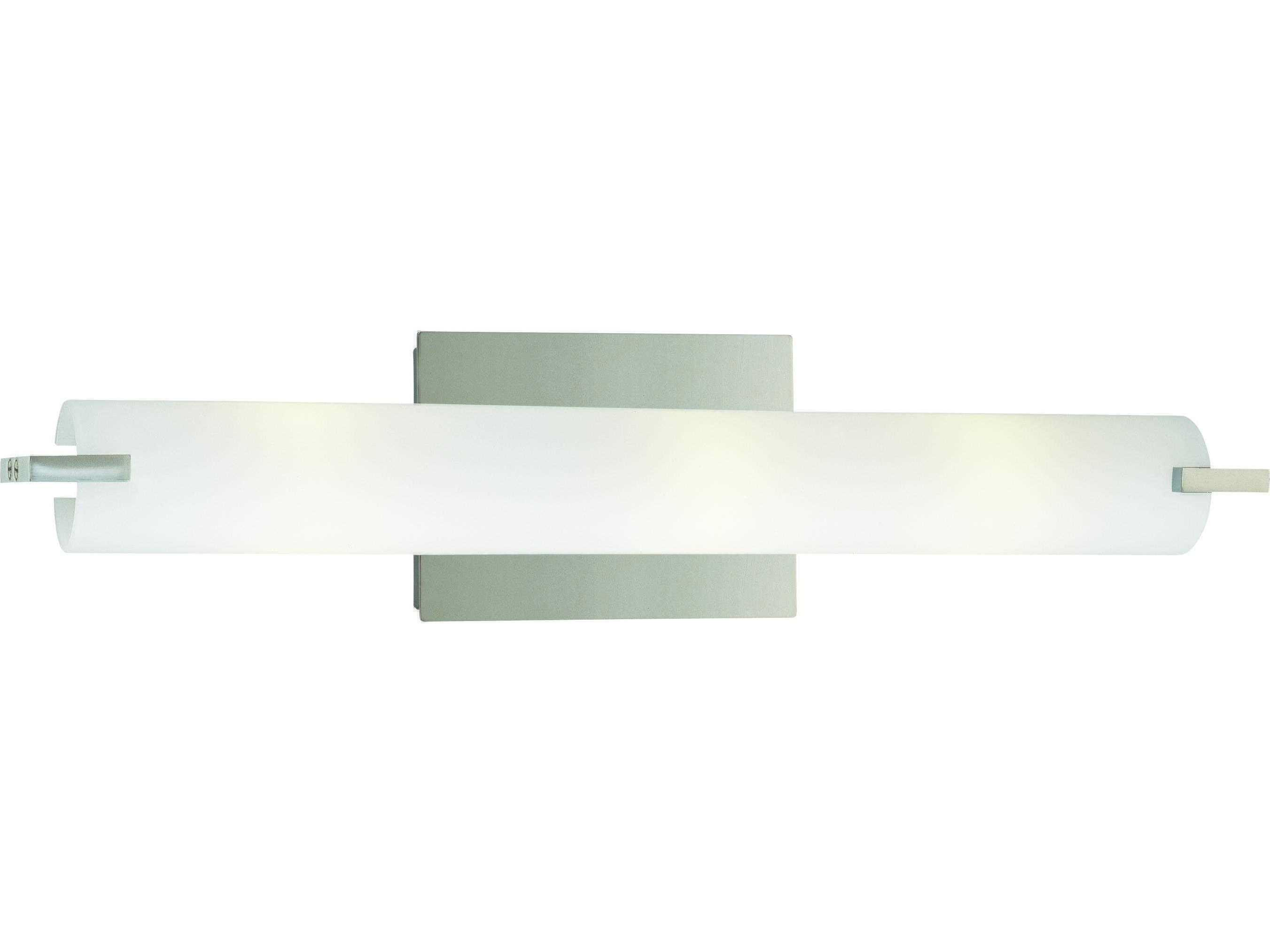George Kovacs Tube 3-Light Chrome Glass Vanity Light