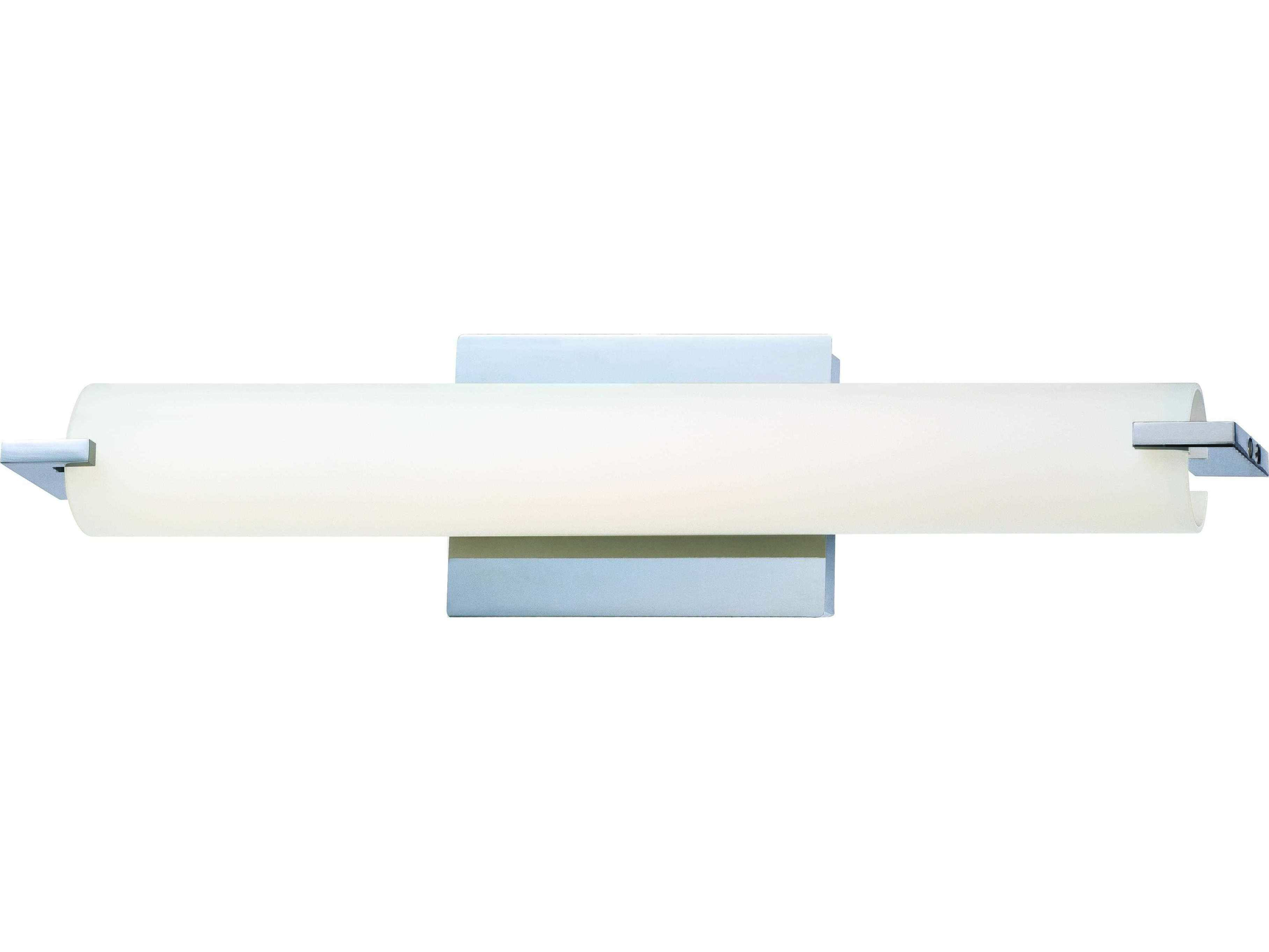George Kovacs Tube 1-Light Chrome Glass LED Vanity Light