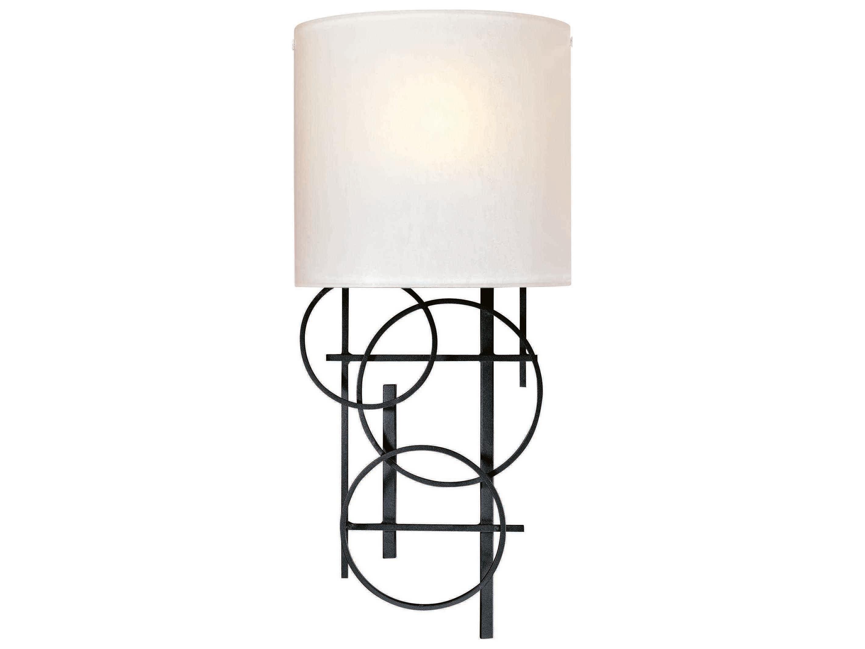 George Kovacs 1-Light Coal Black Glass Wall Sconce