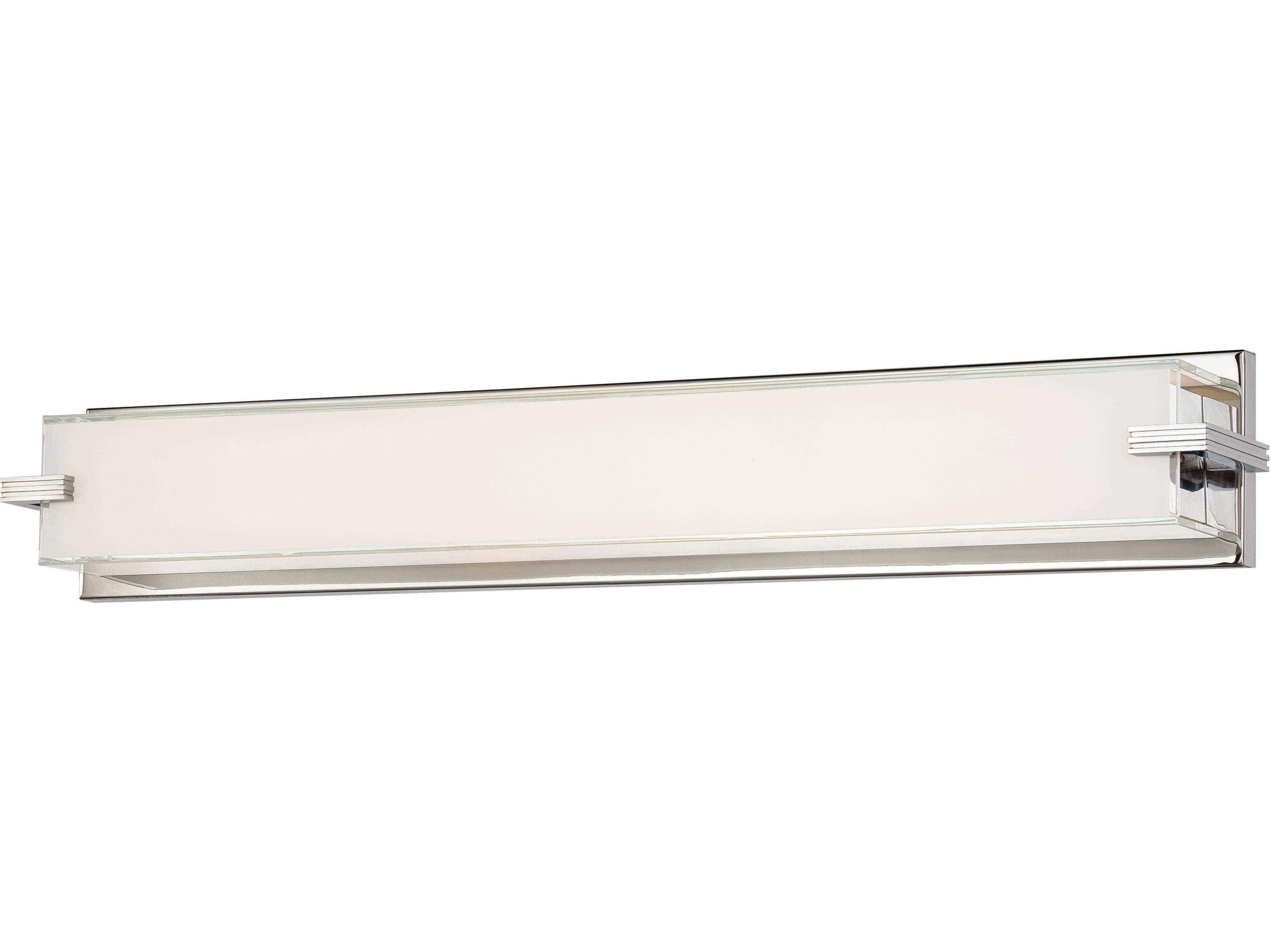 George Kovacs Cubism 1-Light Chrome Glass LED Vanity Light