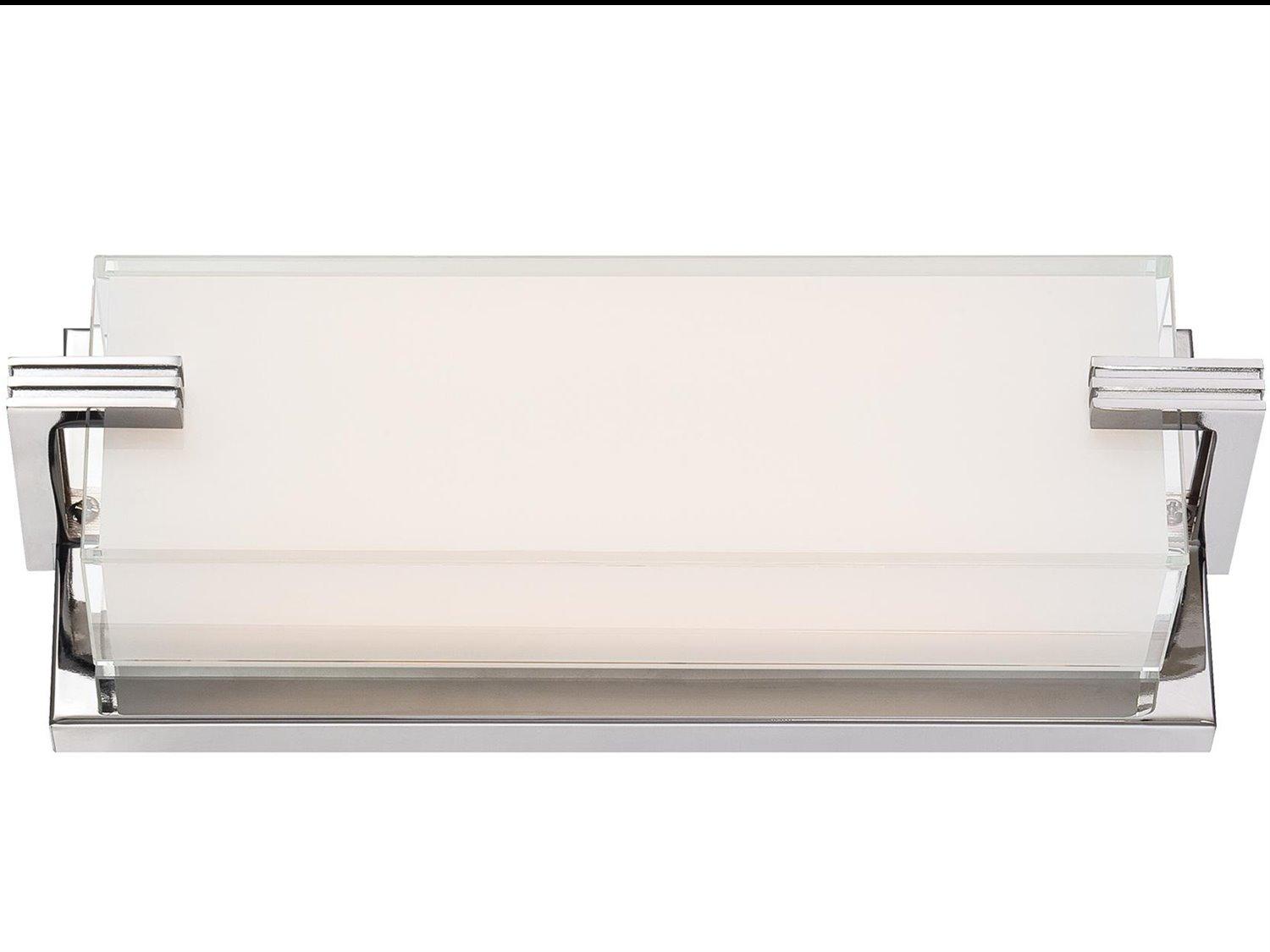 George Kovacs Cubism 1-Light Chrome Glass LED Wall Sconce