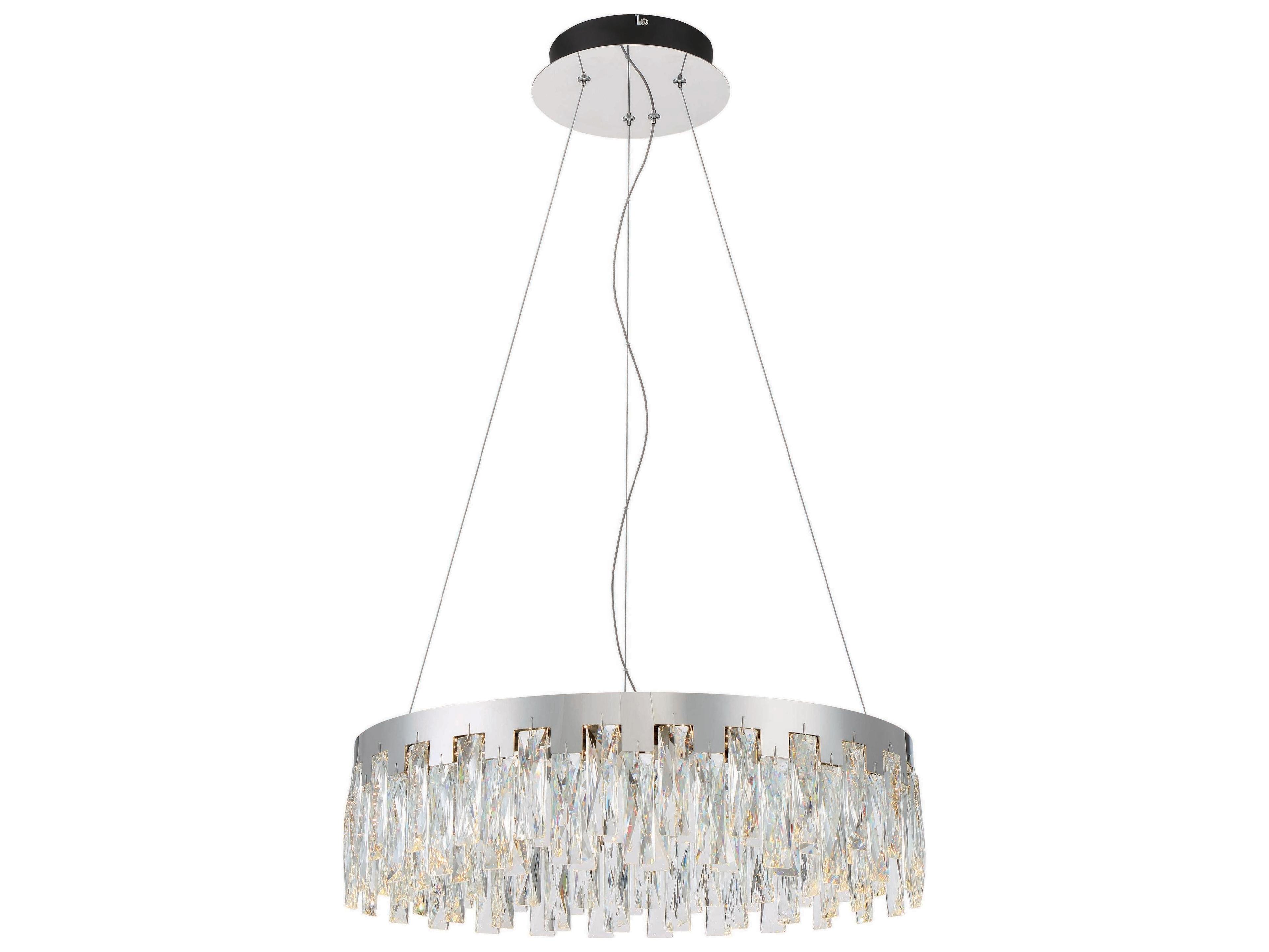 George Kovacs Curio 1-Light Chrome Crystal LED Round Pendant