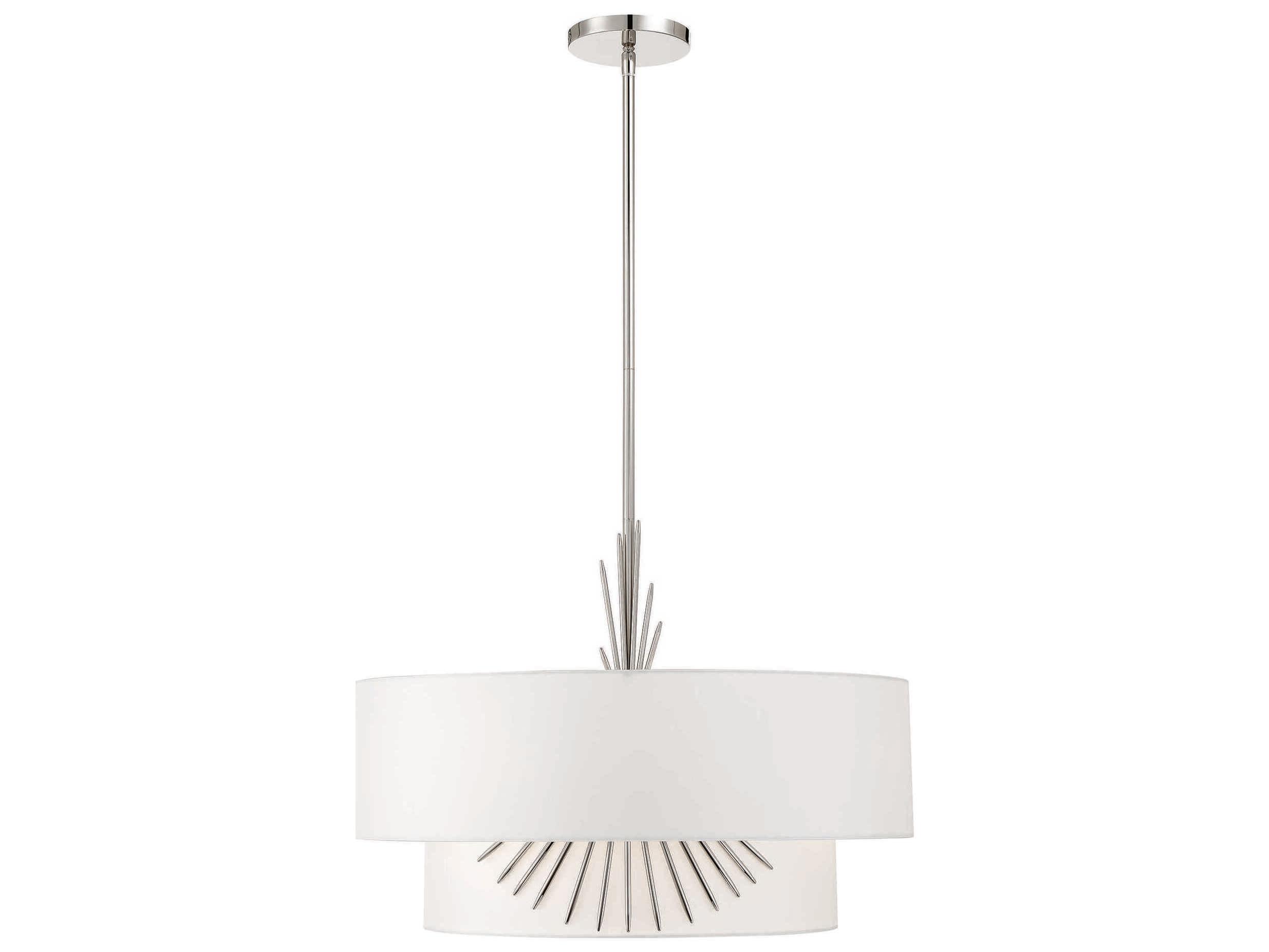George Kovacs Gramercy 3-Light Polished Nickel Tiered Pendant