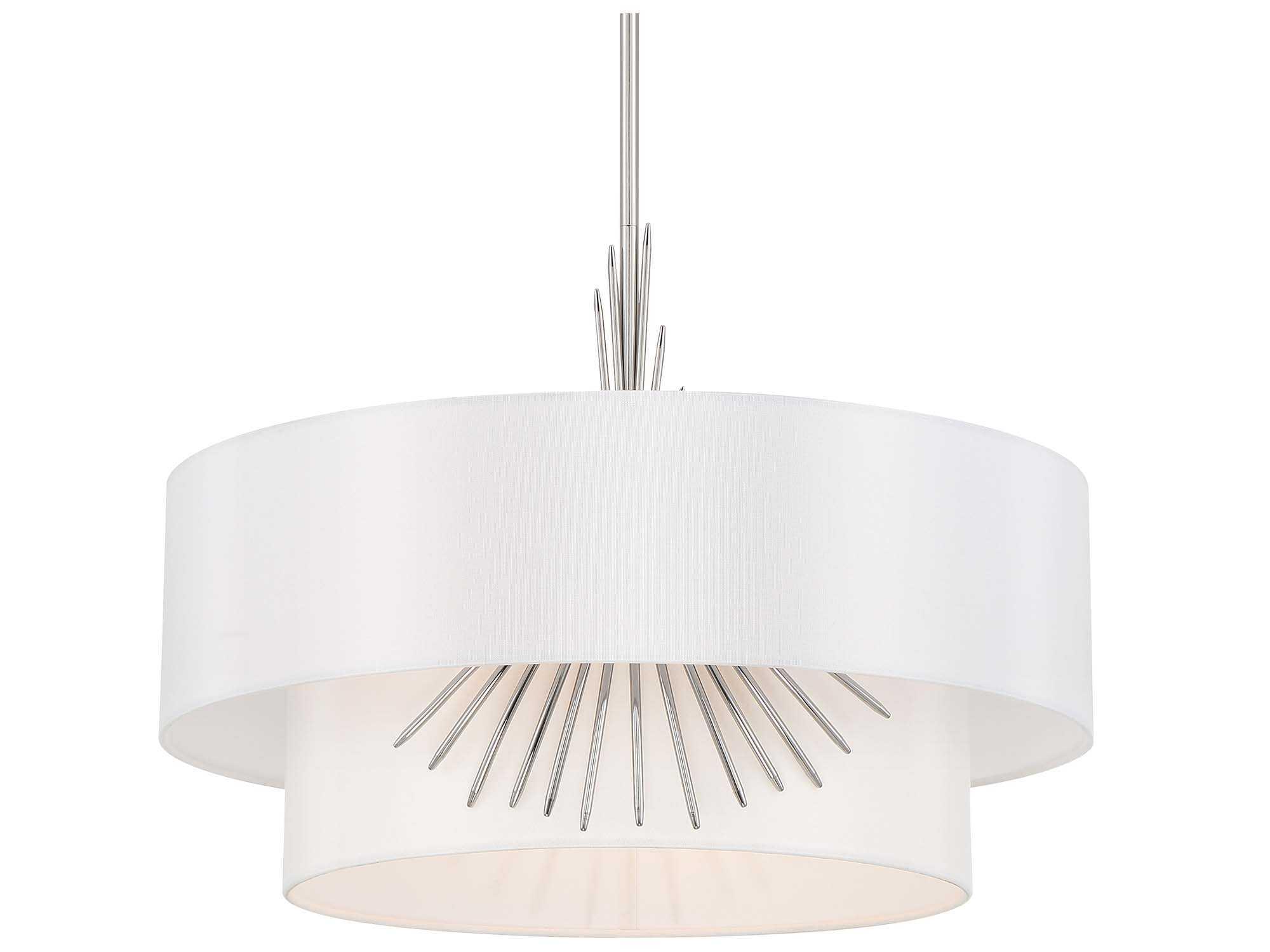 George Kovacs Gramercy 3-Light Polished Nickel Tiered Pendant