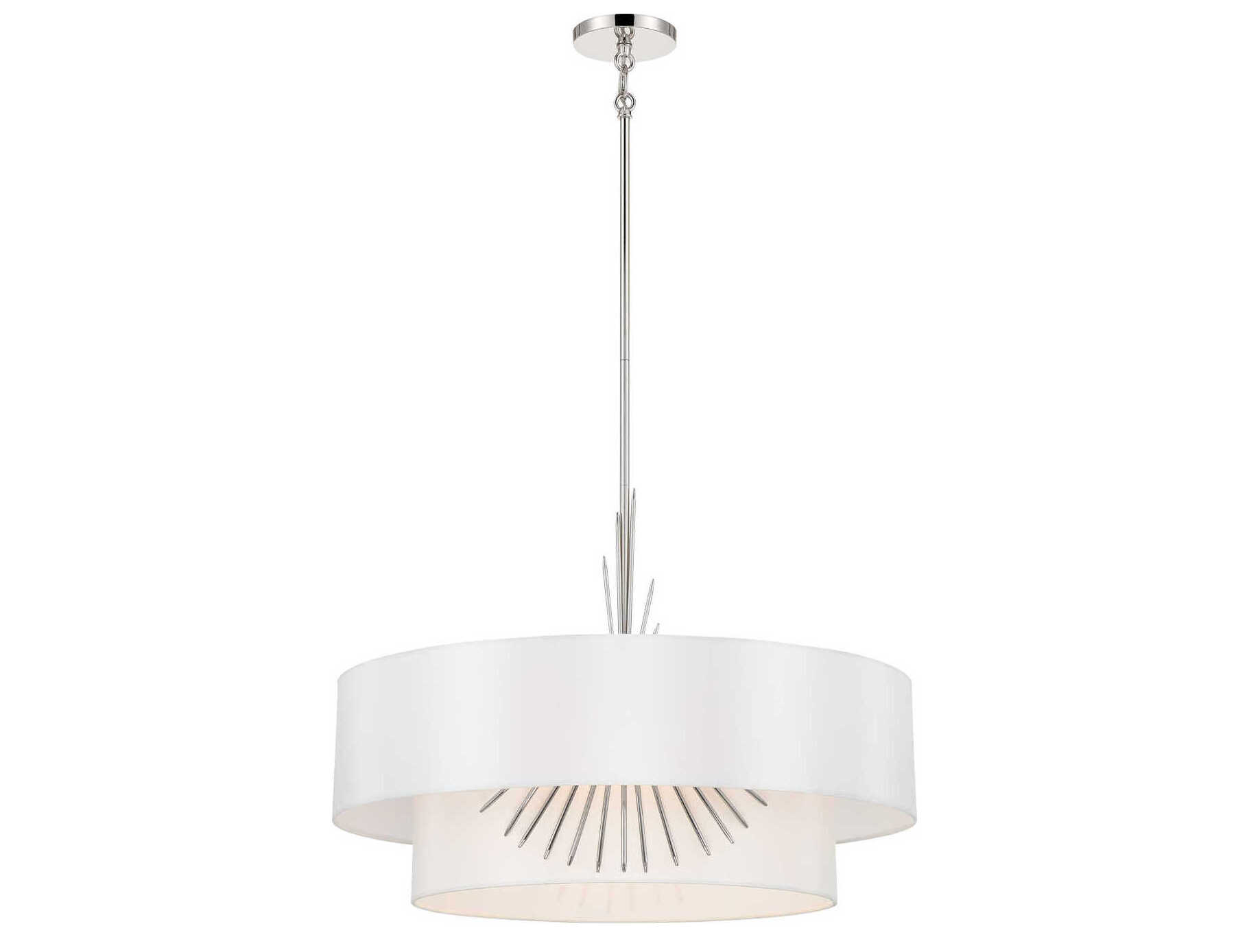 George Kovacs Gramercy 4-Light Polished Nickel Tiered Pendant