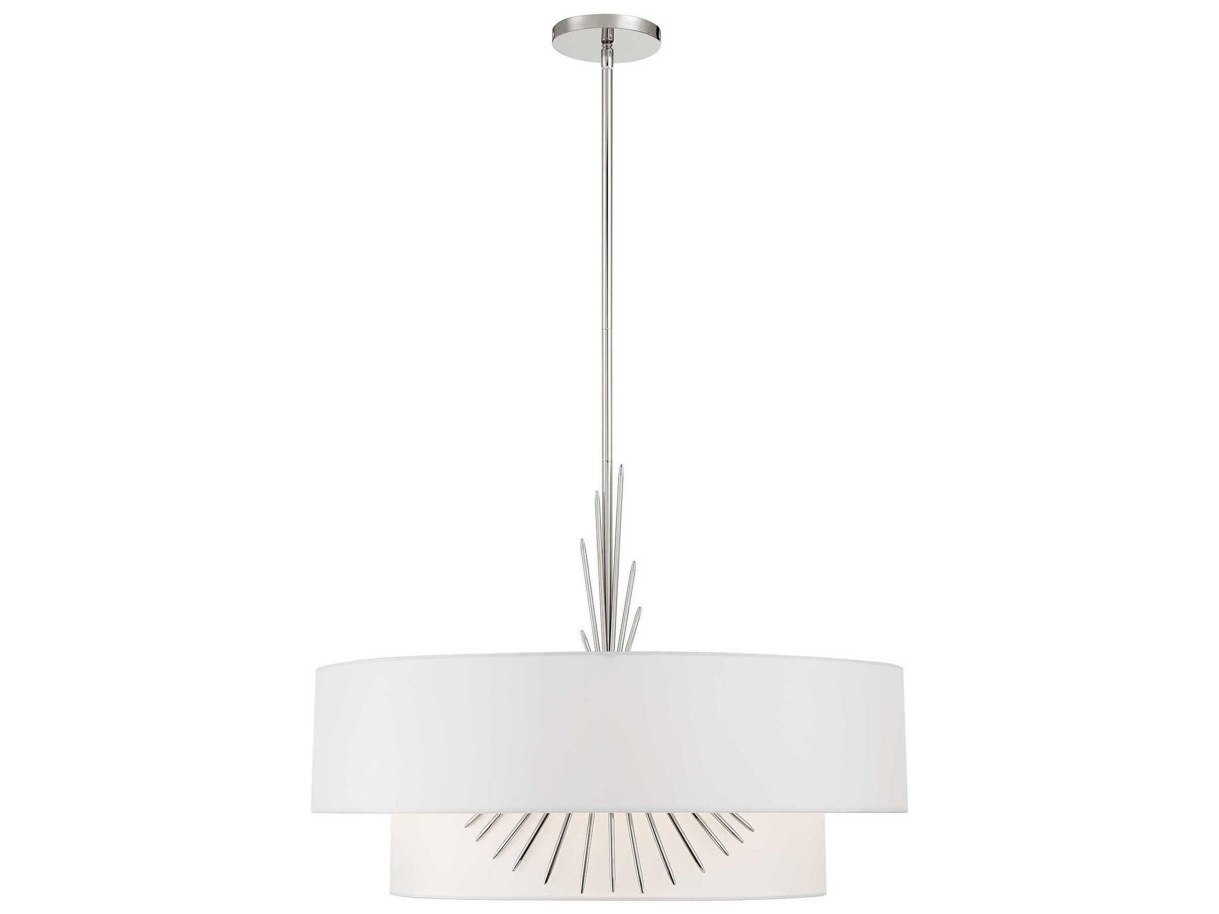 George Kovacs Gramercy 4-Light Polished Nickel Tiered Pendant