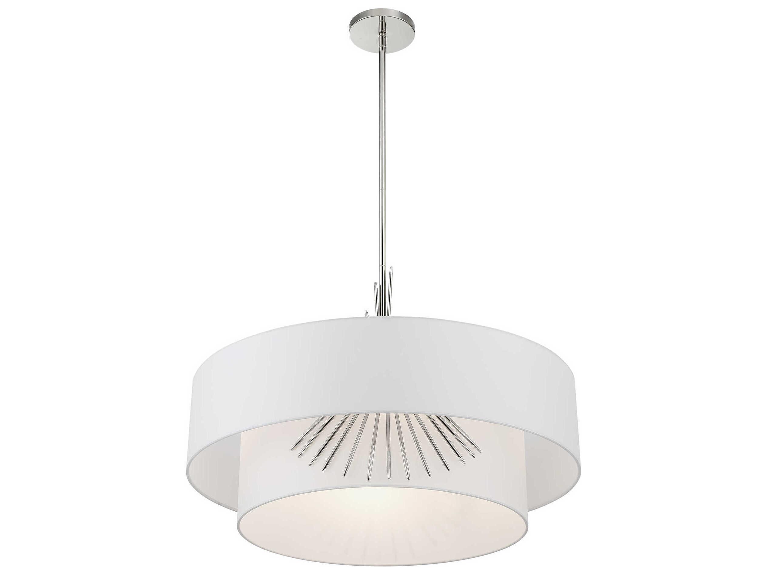 George Kovacs Gramercy 4-Light Polished Nickel Tiered Pendant